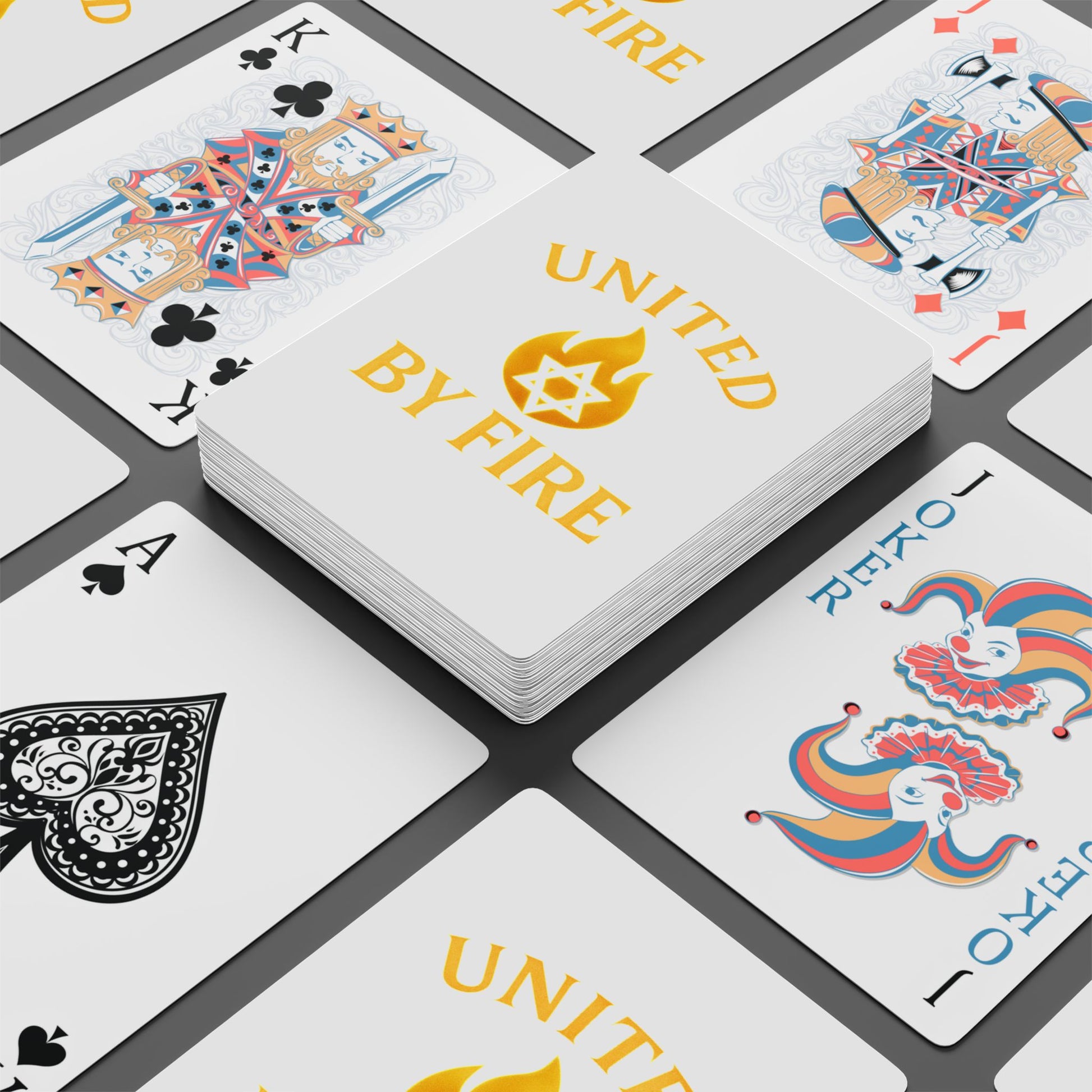 United by Fire Poker Playing Cards - American Zionist
