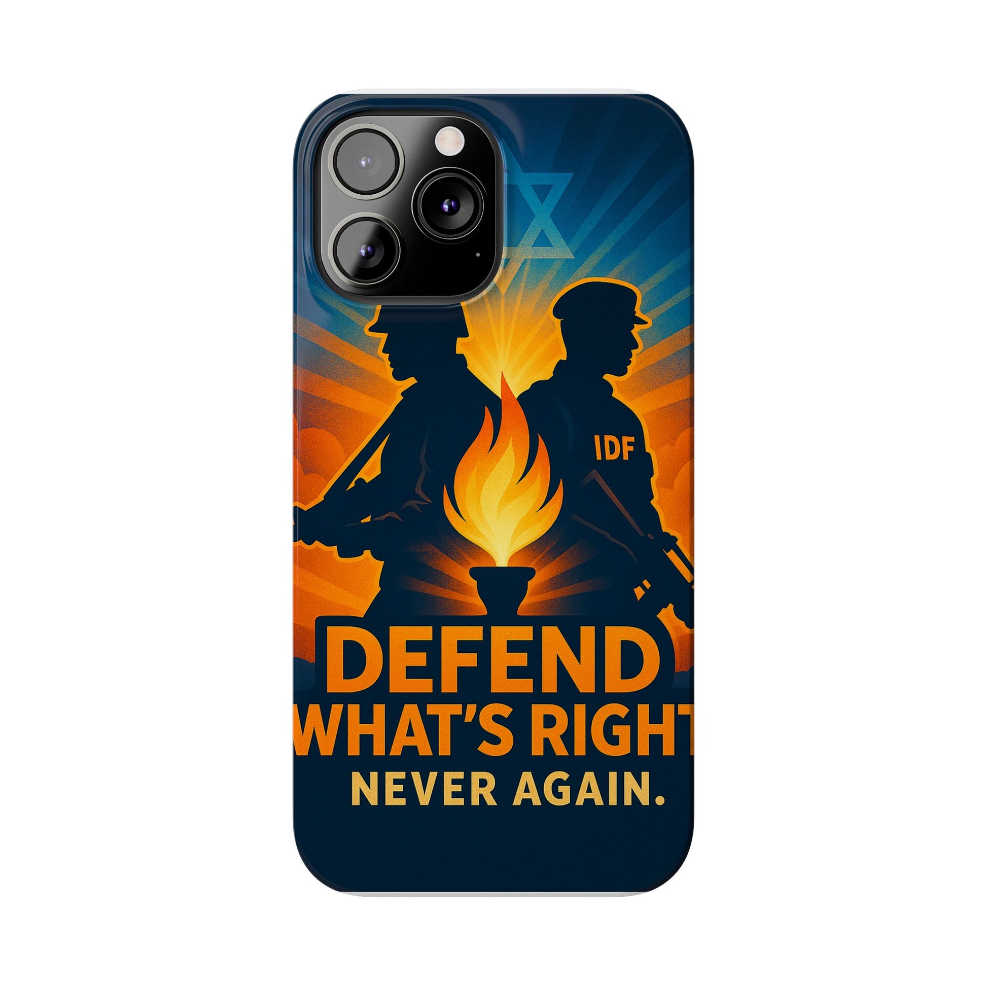 Defend What's Right Slim Phone Cases - American Zionist