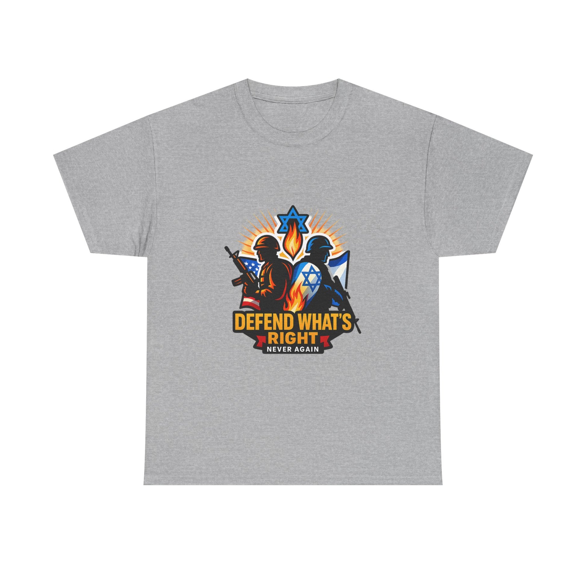 Defend Whats Right Unisex Heavy Cotton Tee - American Zionist