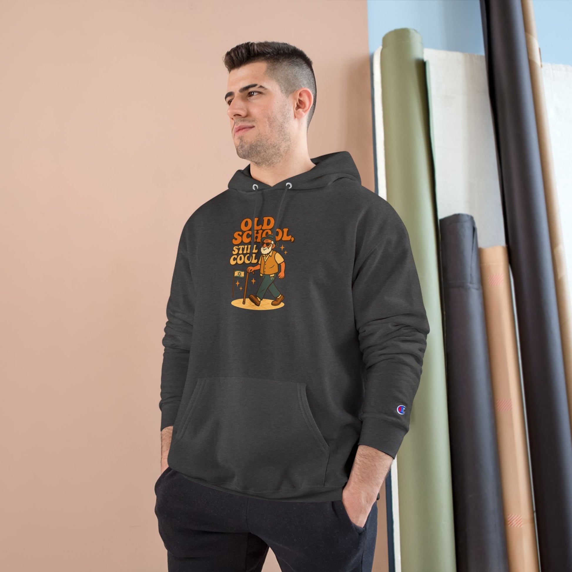 Old School Grandpa Champion Hoodie - American Zionist