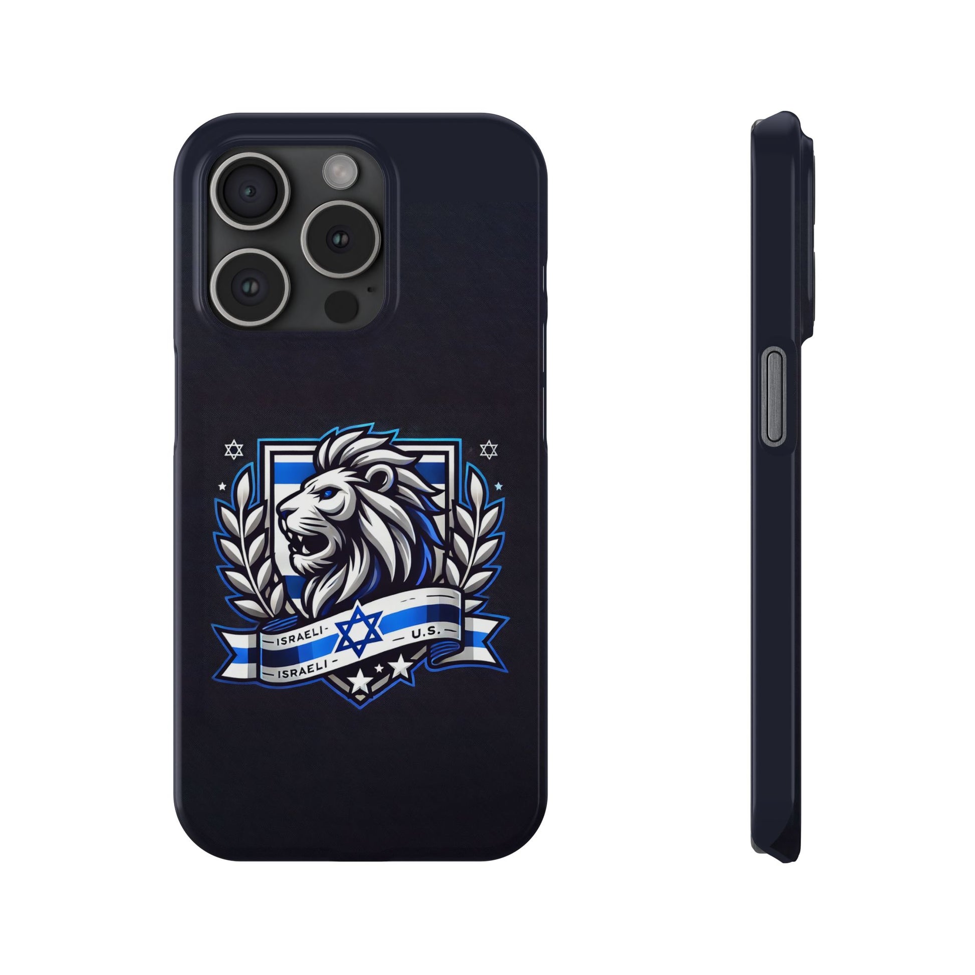 Lion of Judah Crest Slim Phone Cases - American Zionist