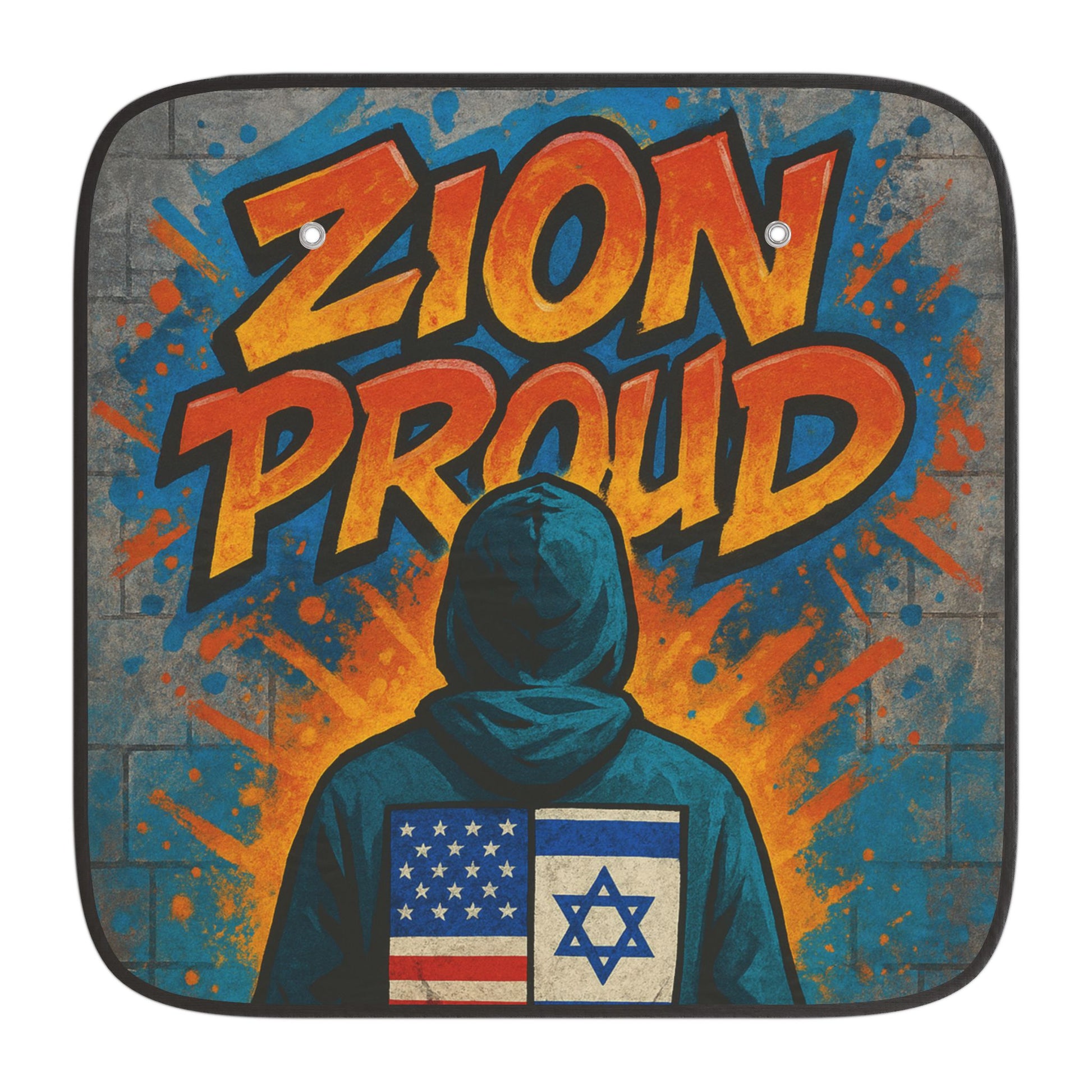Zion Proud Car Sun Shades - American Zionist