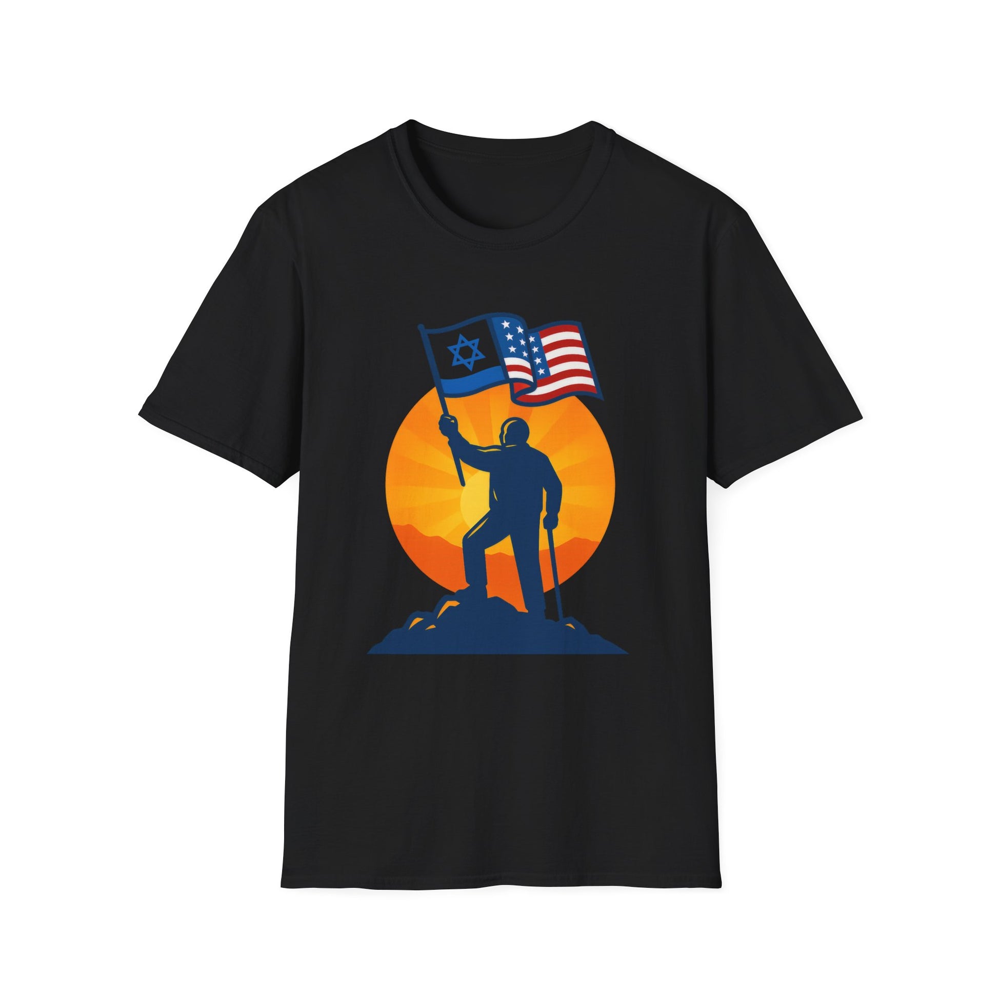Grandpa Stands for Freedom Softstyle T-Shirt - American Zionist