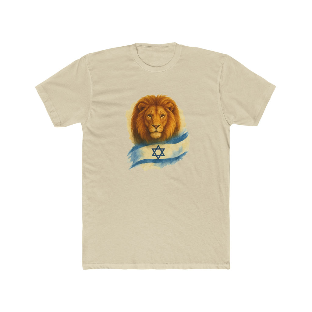 Lion Of Israel Unisex Cotton Crew Tee - American Zionist