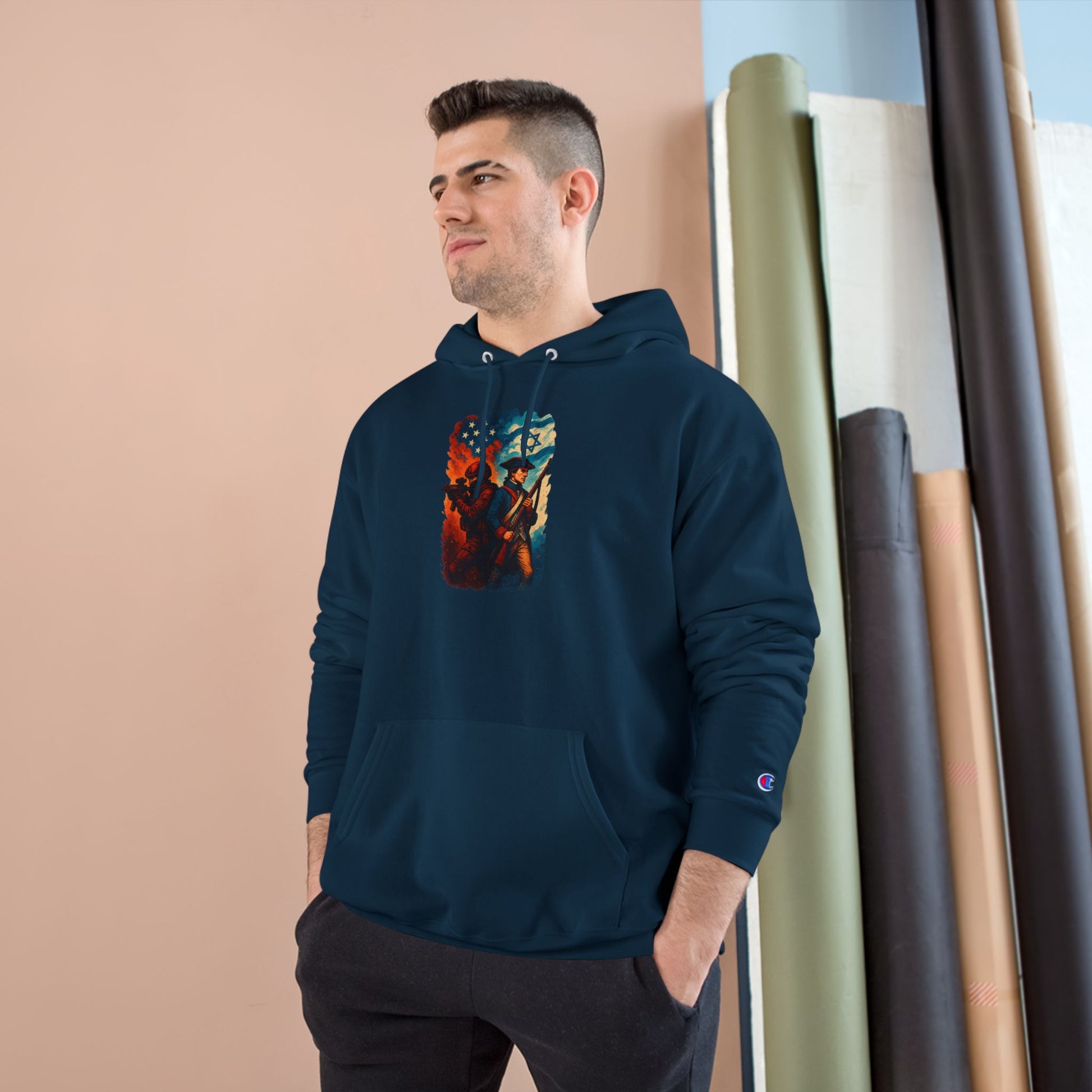 Defenders Across Generations Champion Hoodie - American Zionist