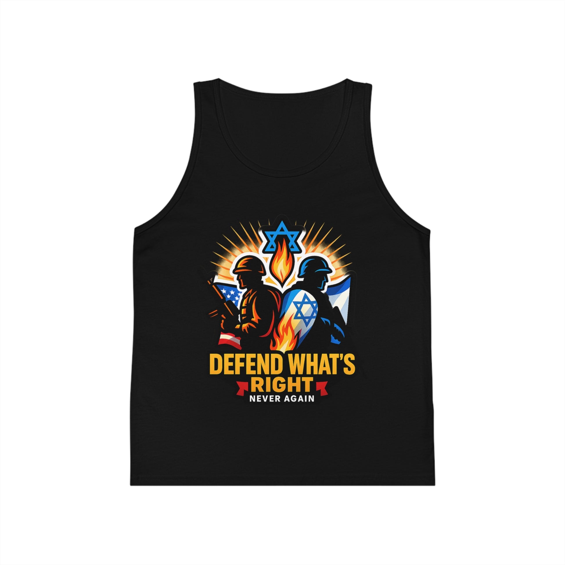 Defend What's Right Kids Jersey Tank Top - American Zionist