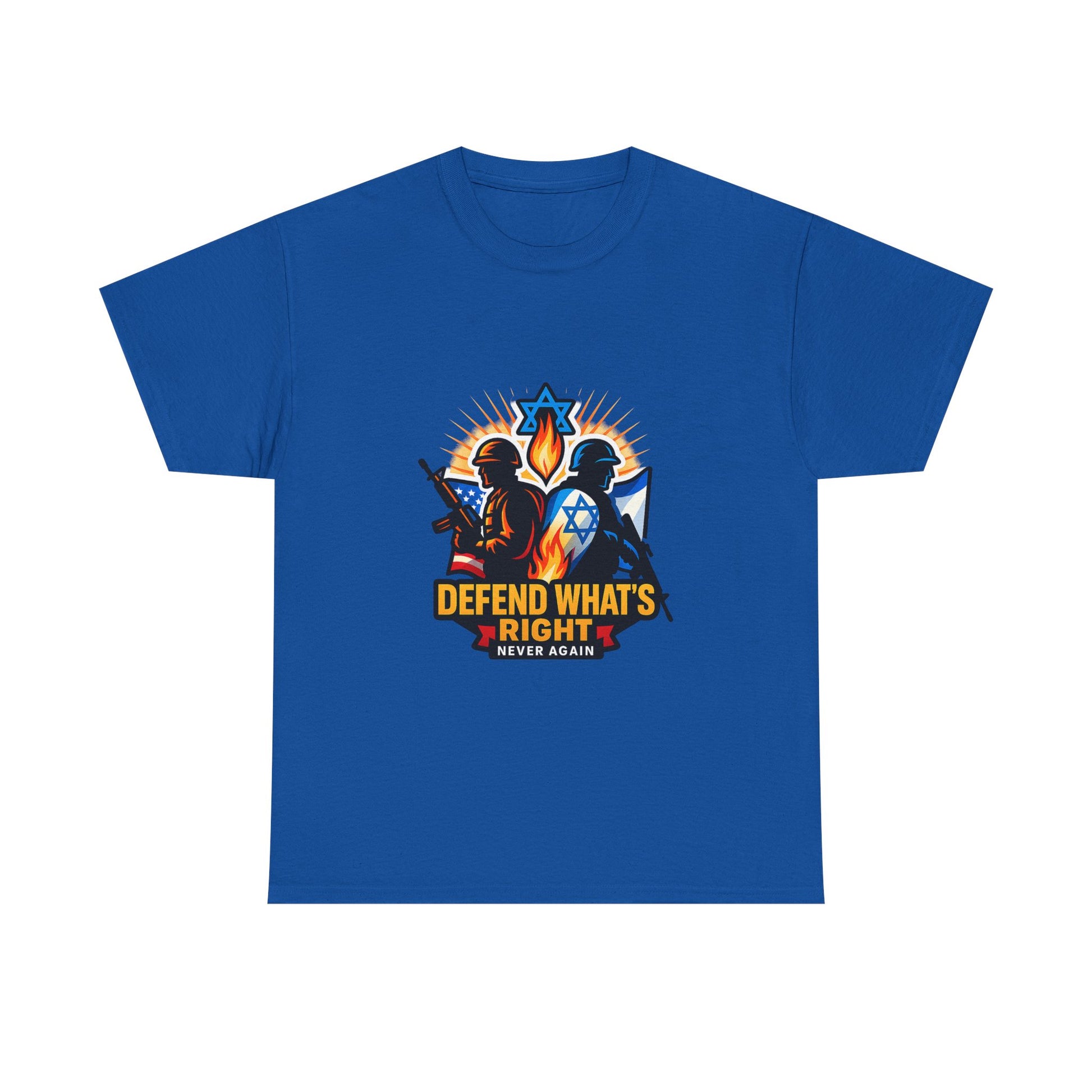 Defend Whats Right Unisex Heavy Cotton Tee - American Zionist