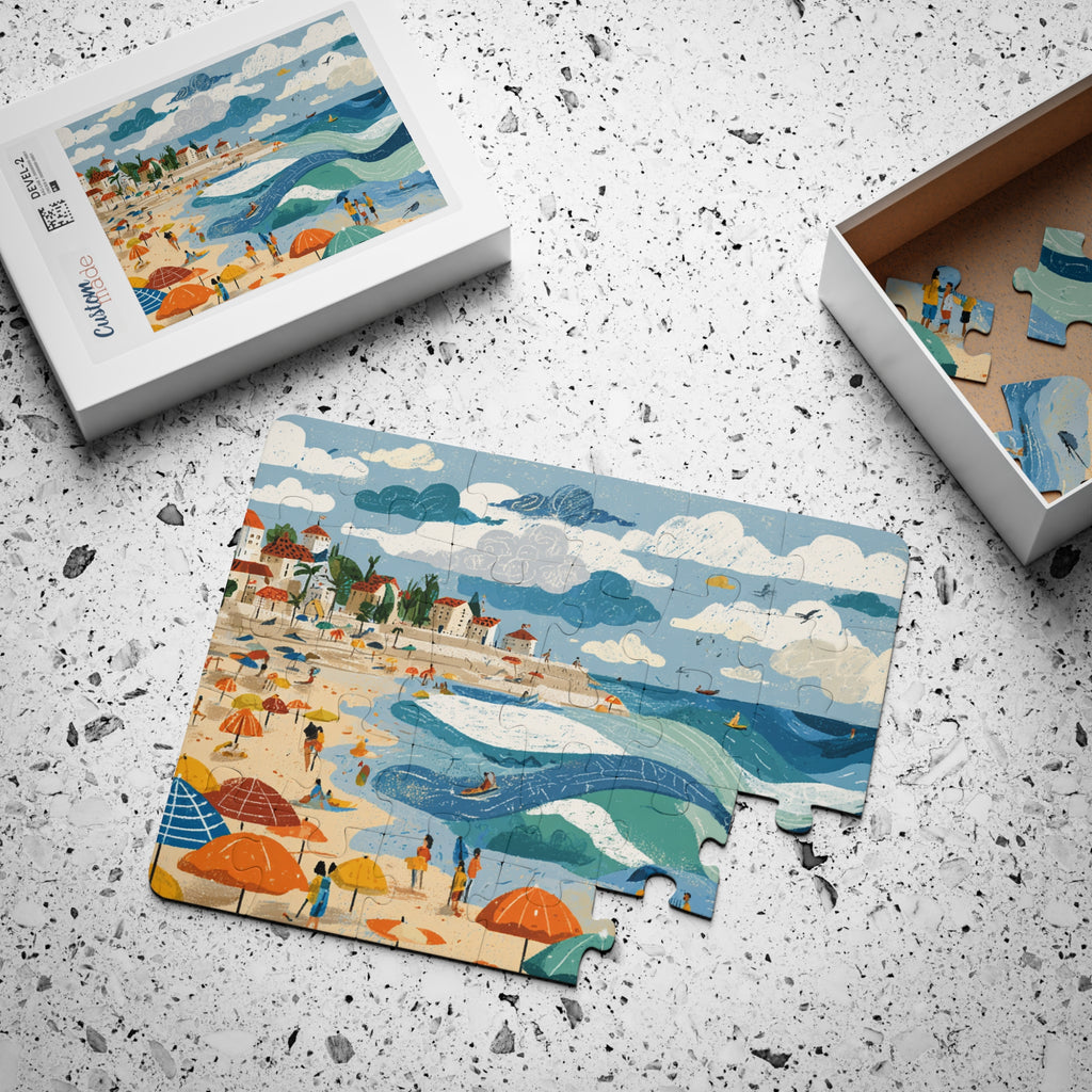 Tel Aviv Beach Kids' Puzzle, 30 - Piece - American Zionist