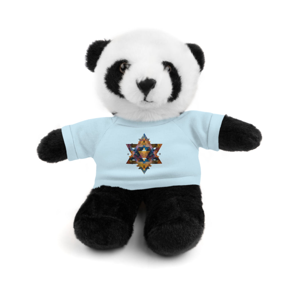 Star Of David Geometric Stuffed Animals with Tee - American Zionist