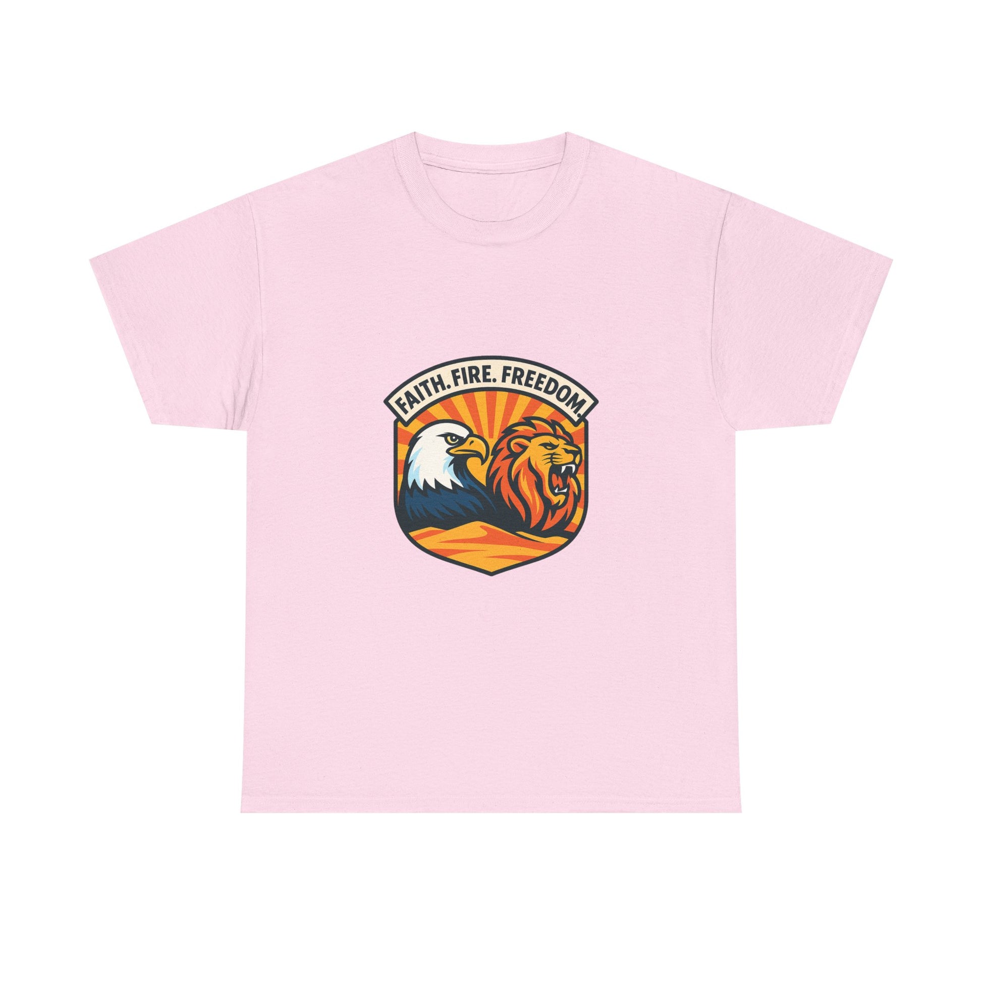 Lions Eagles Rise Unisex Heavy Cotton Tee - American Zionist