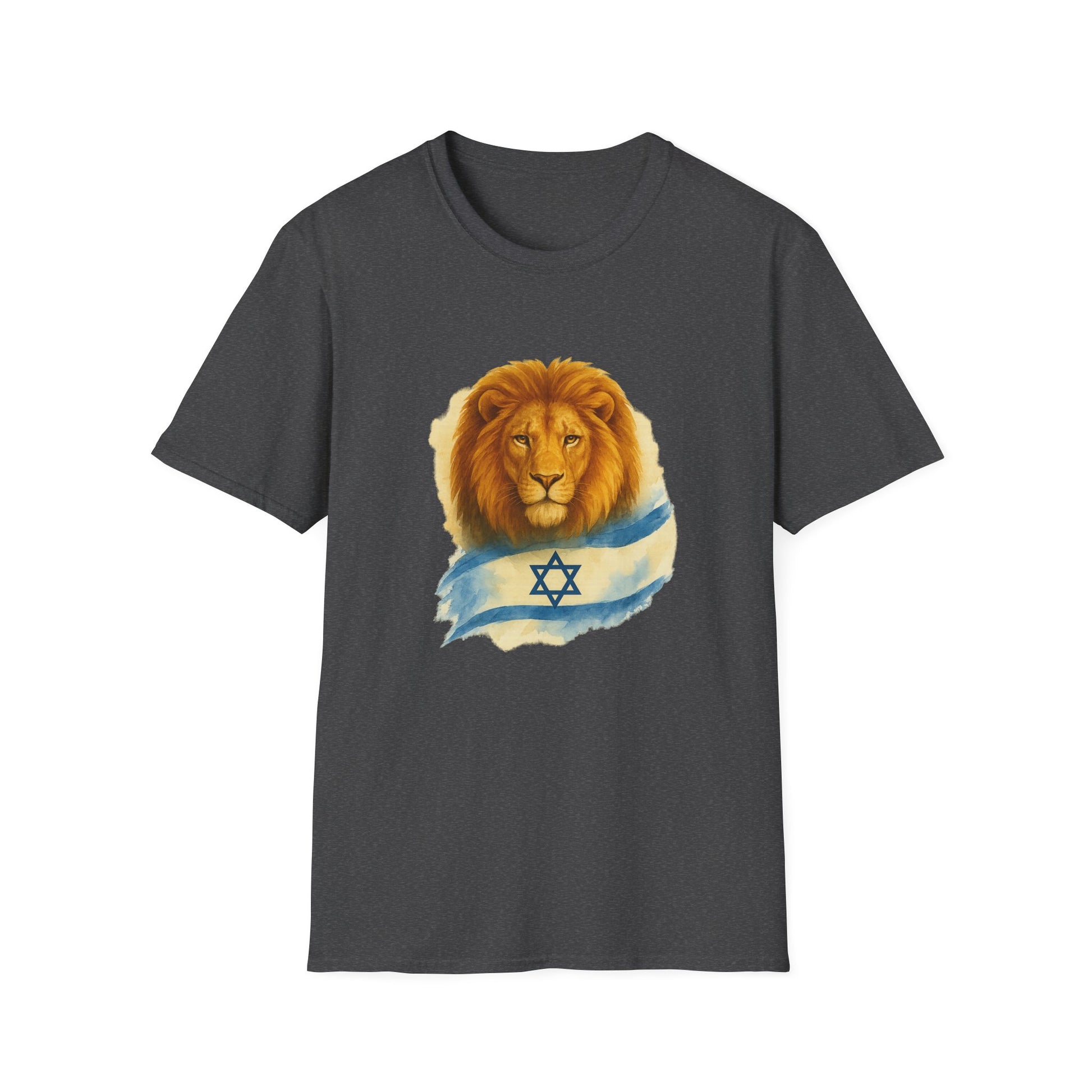 Lion Of Israel Unisex Softstyle T-Shirt - American Zionist