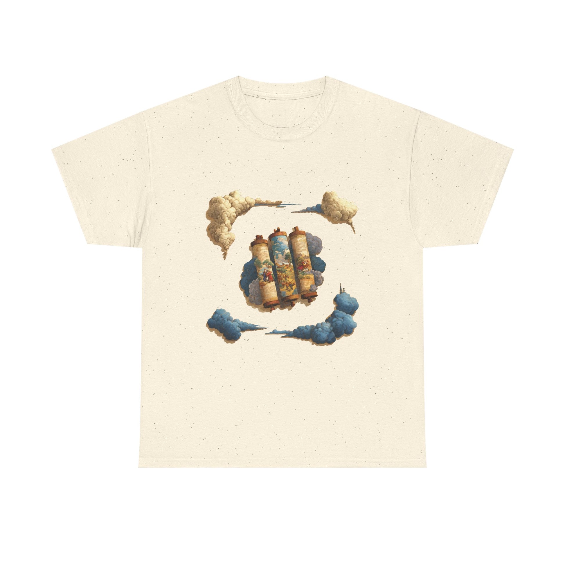Cloudy Scroll of Moses Unisex Heavy Cotton Tee - American Zionist