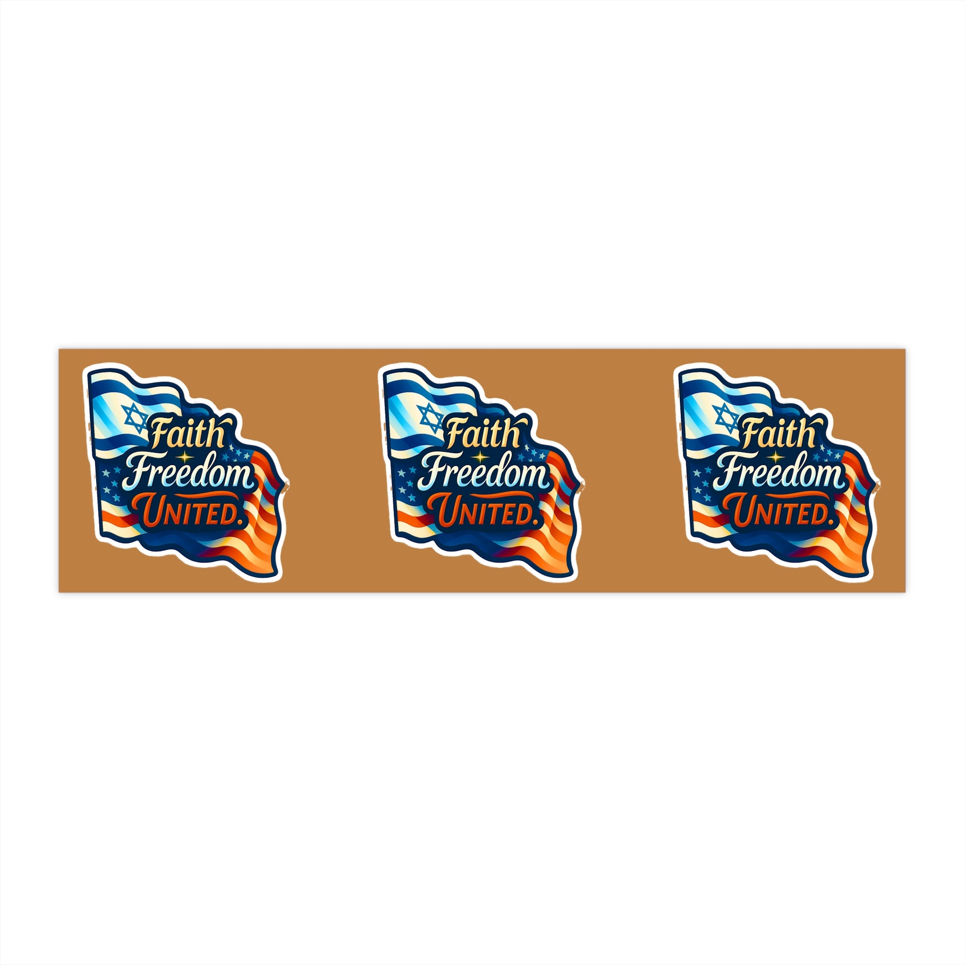 Faith Freedom United Bumper Stickers - American Zionist