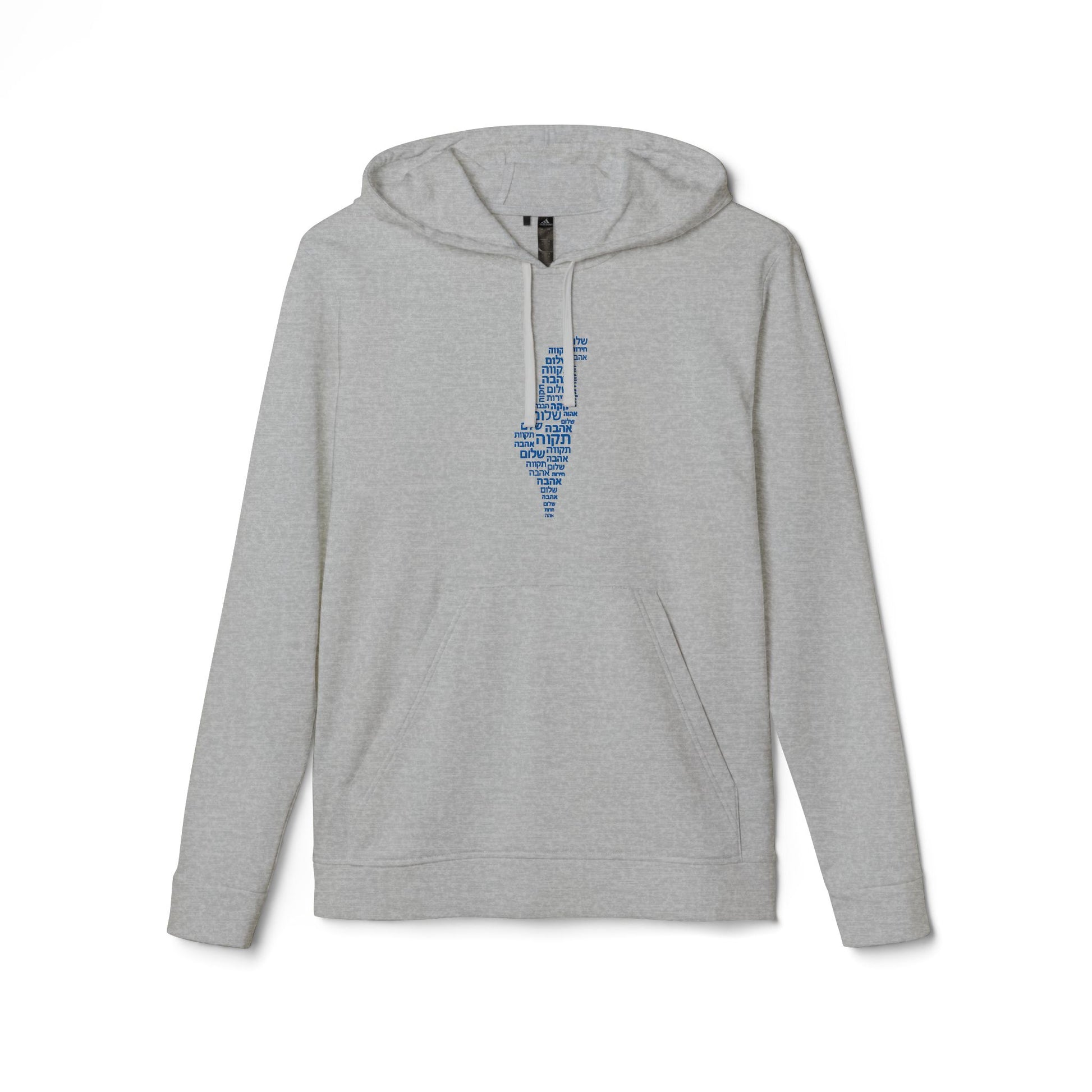 Hebrew Letters Adidas Unisex Fleece Hoodie - American Zionist