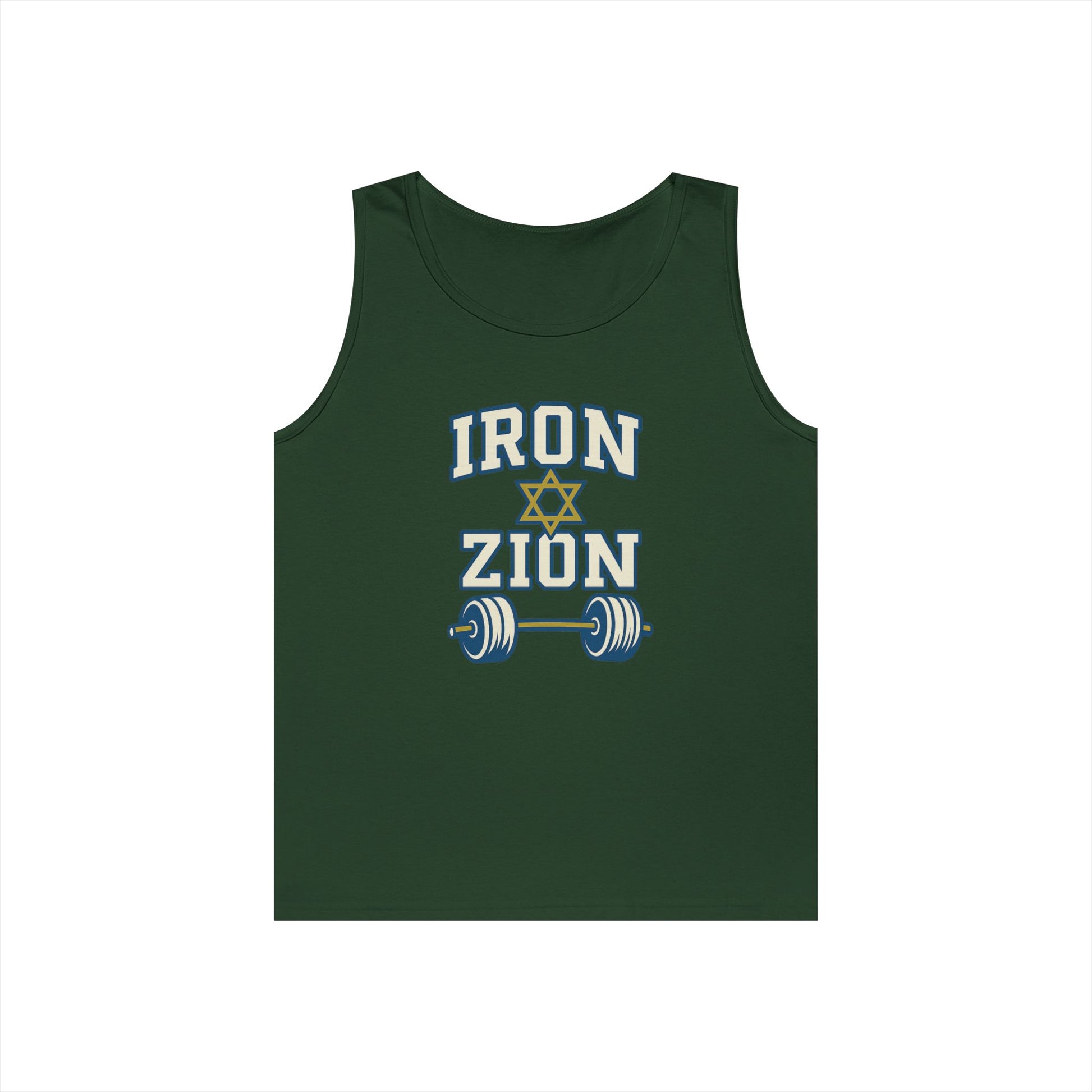 Iron Zion Unisex Heavy Cotton Tank Top - American Zionist