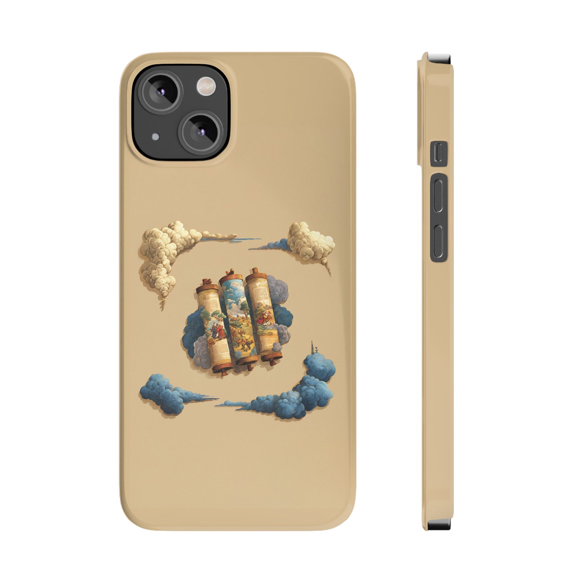 Cloudy Scroll of Moses Slim Phone Cases - American Zionist