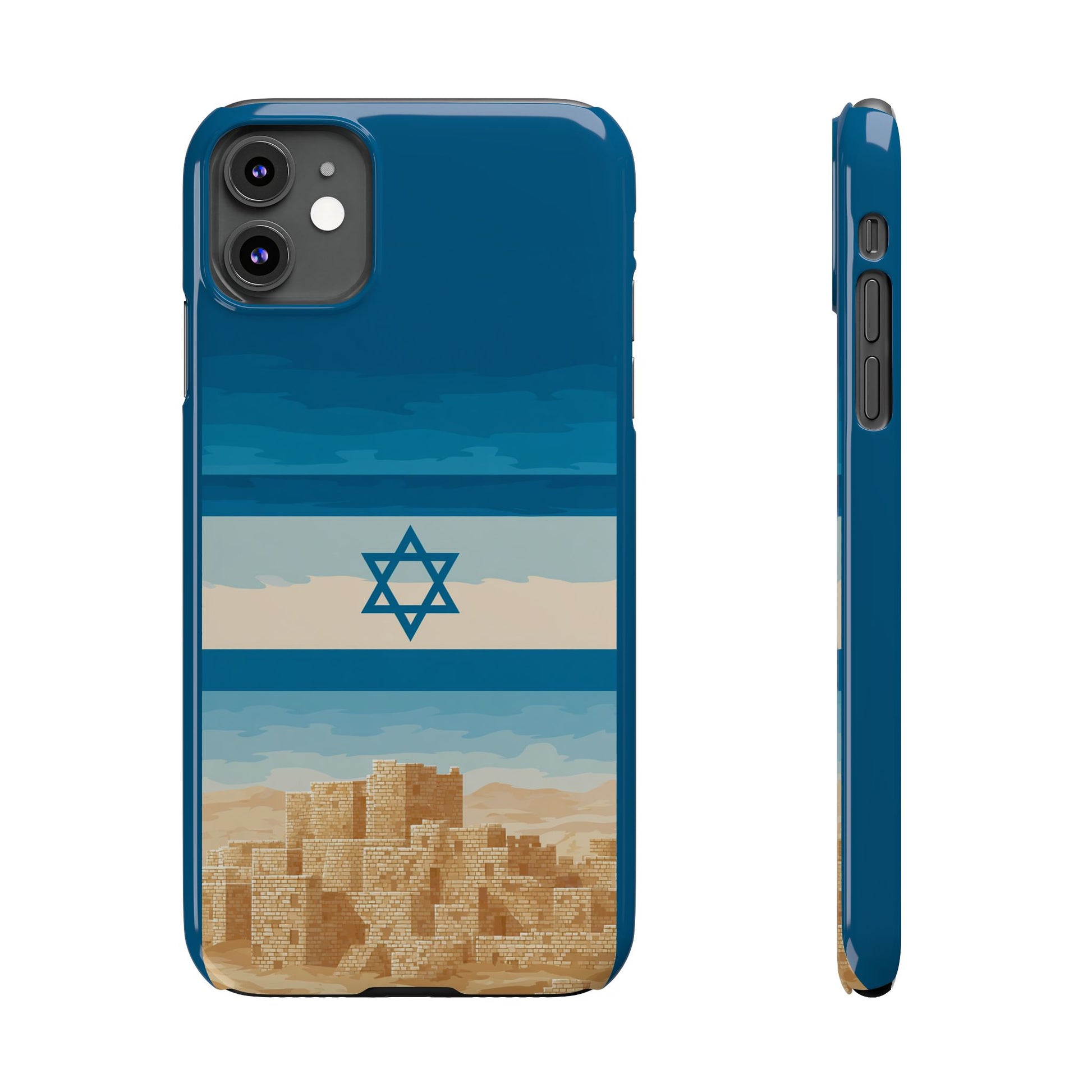 Israel Sand City Slim Phone Cases - American Zionist