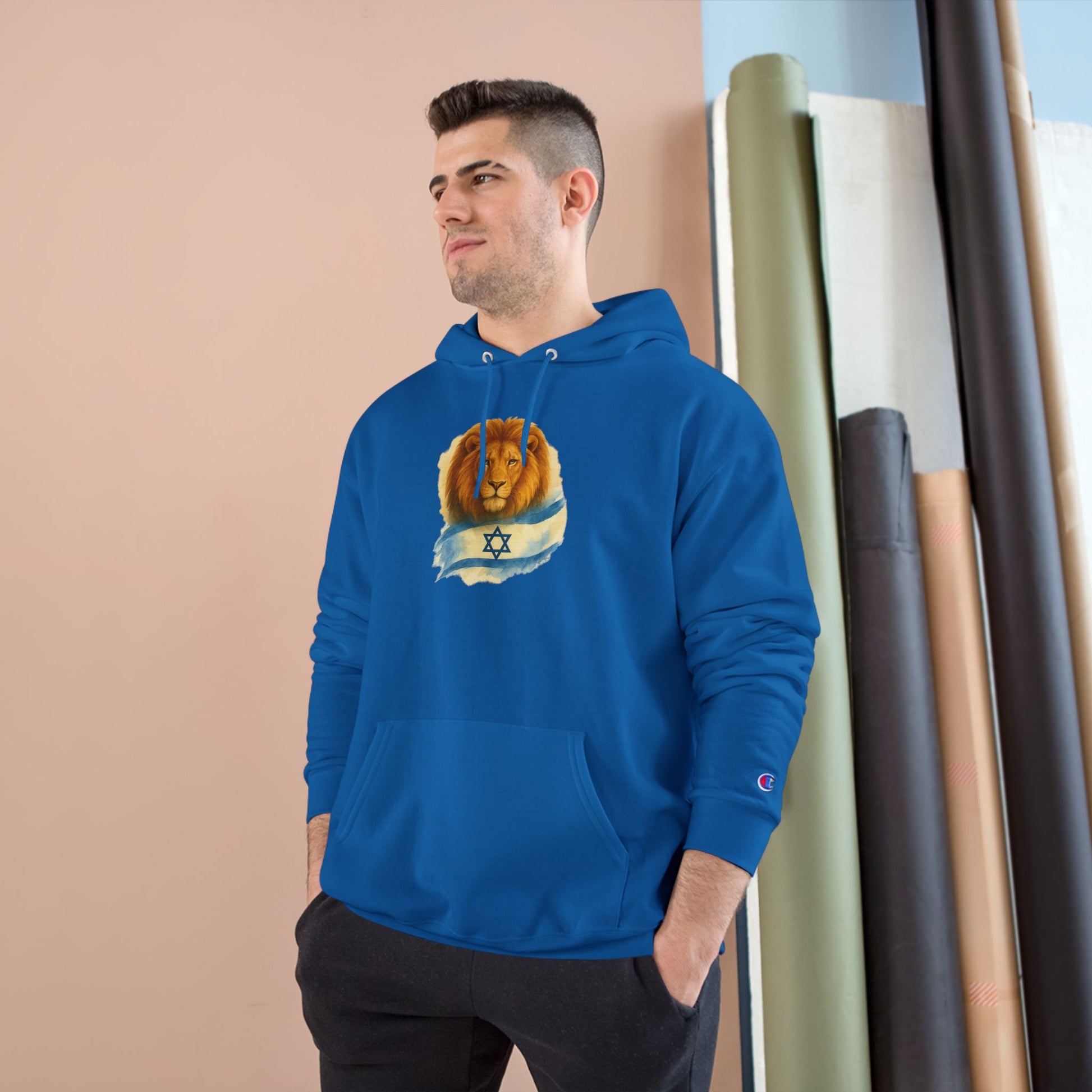 Lion Of Israel Champion Hoodie - American Zionist