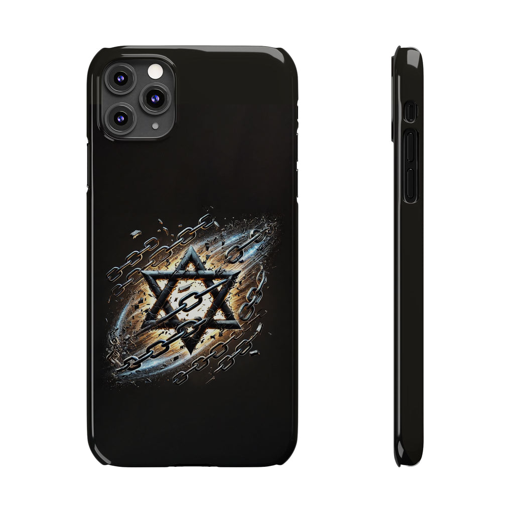 Galaxy Star of David Slim Phone Cases - American Zionist