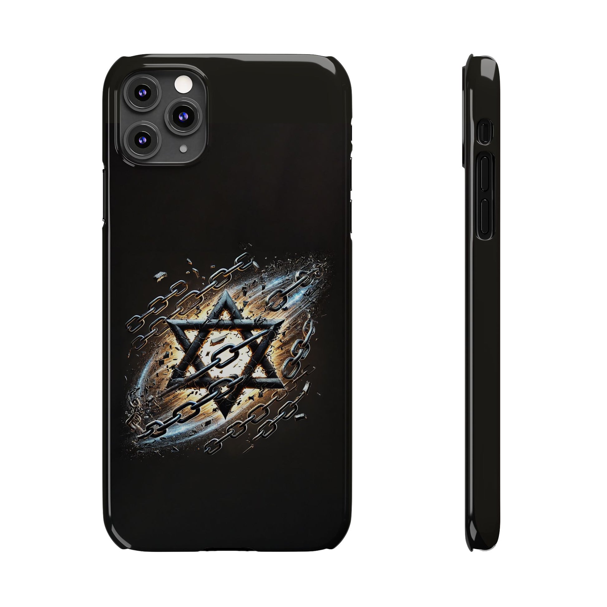Galaxy Star of David Slim Phone Cases - American Zionist