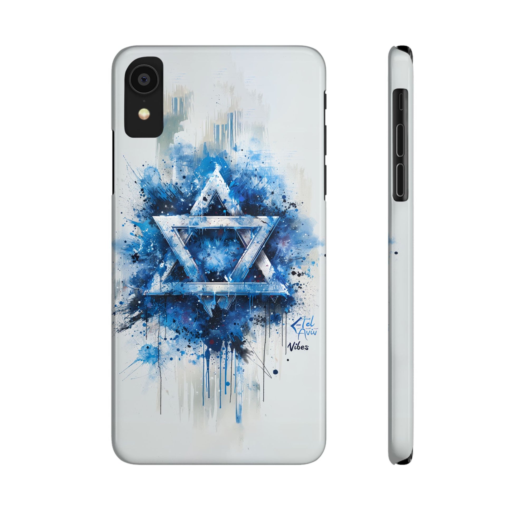 Graffiti Star of David Slim Phone Cases - American Zionist