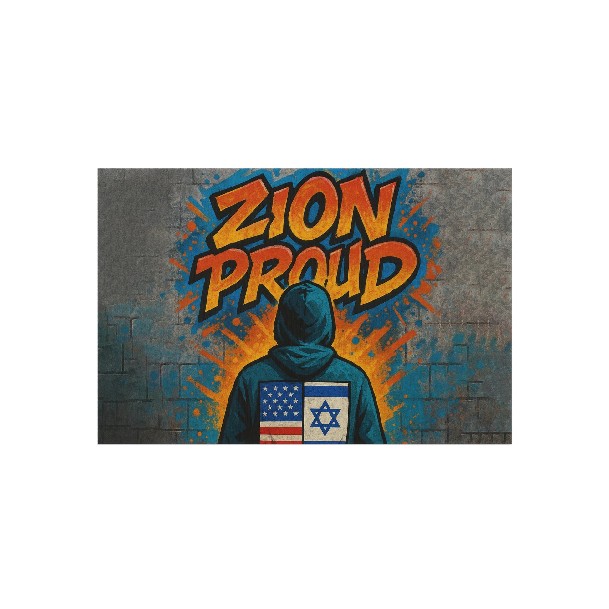 Zion Proud Outdoor Rug - American Zionist