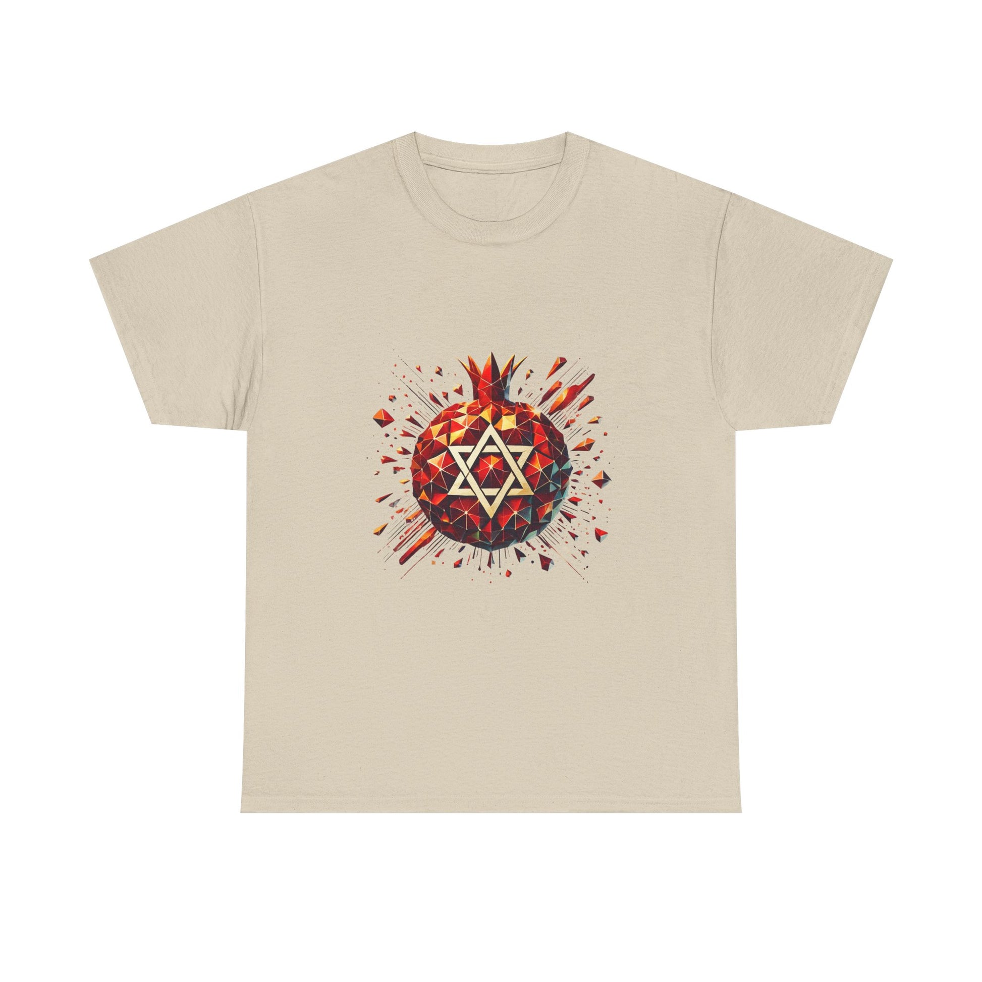 Pomegranate Star of David Unisex Heavy Cotton Tee - American Zionist