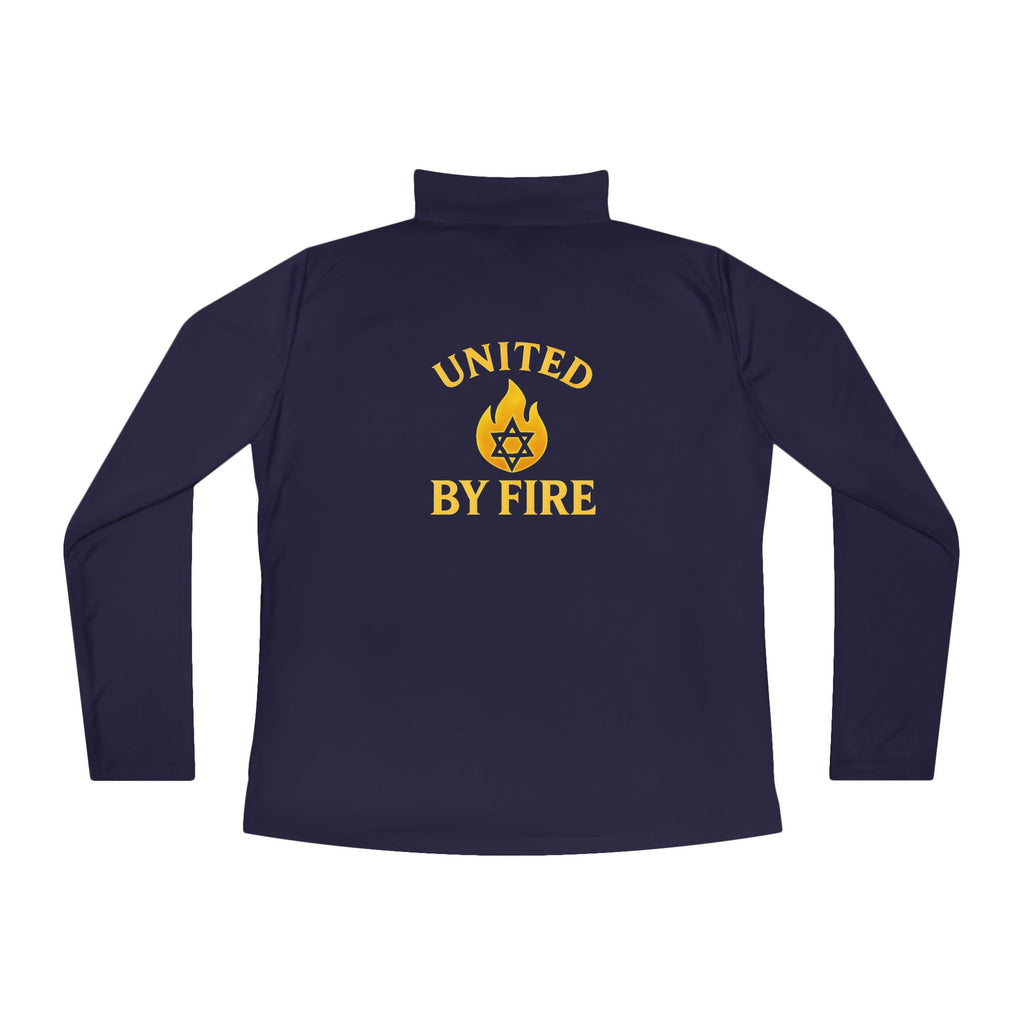 United by Fire Ladies Quarter - Zip Pullover - American Zionist