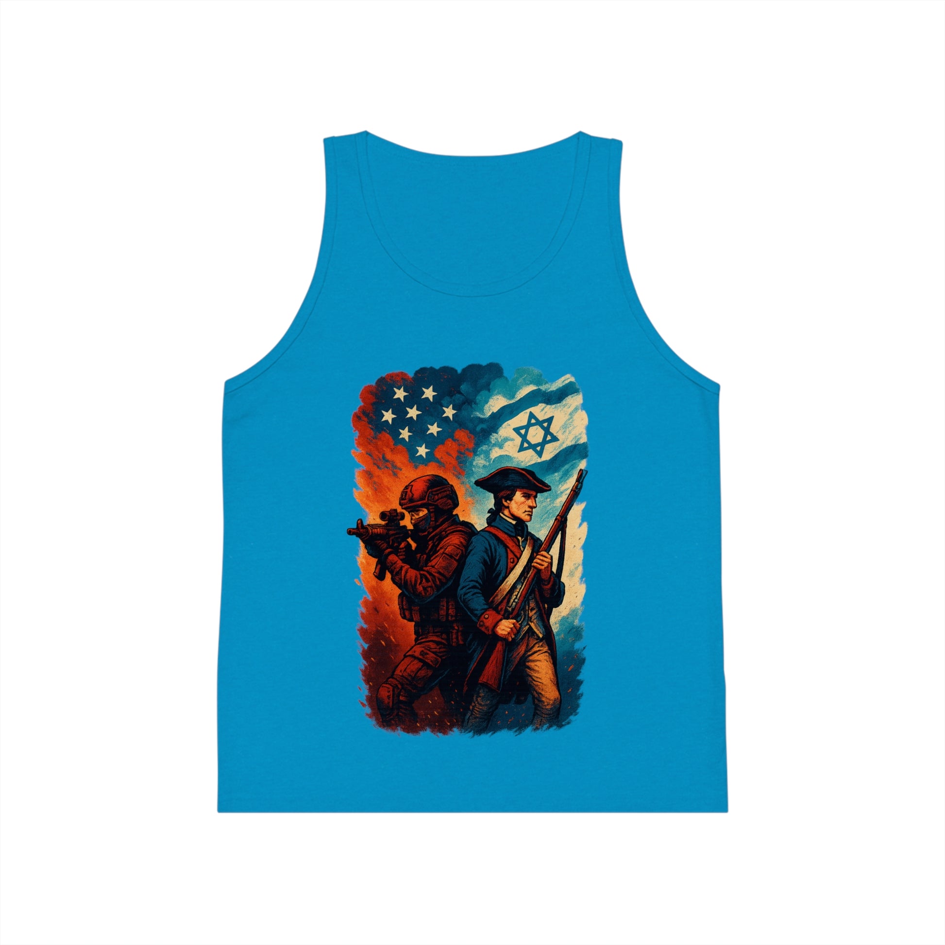 Defenders Across Generations Kid's Jersey Tank Top - American Zionist