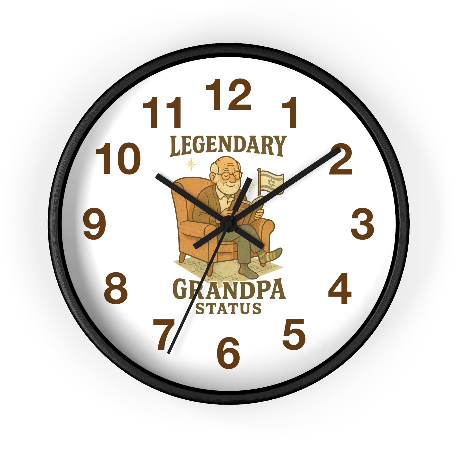 Legendary Grandpa Wall Clock - American Zionist
