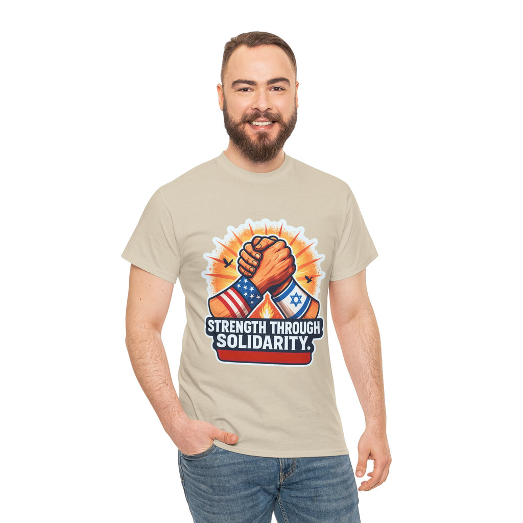 Strength Through Solidarity Unisex Heavy Cotton Tee - American Zionist