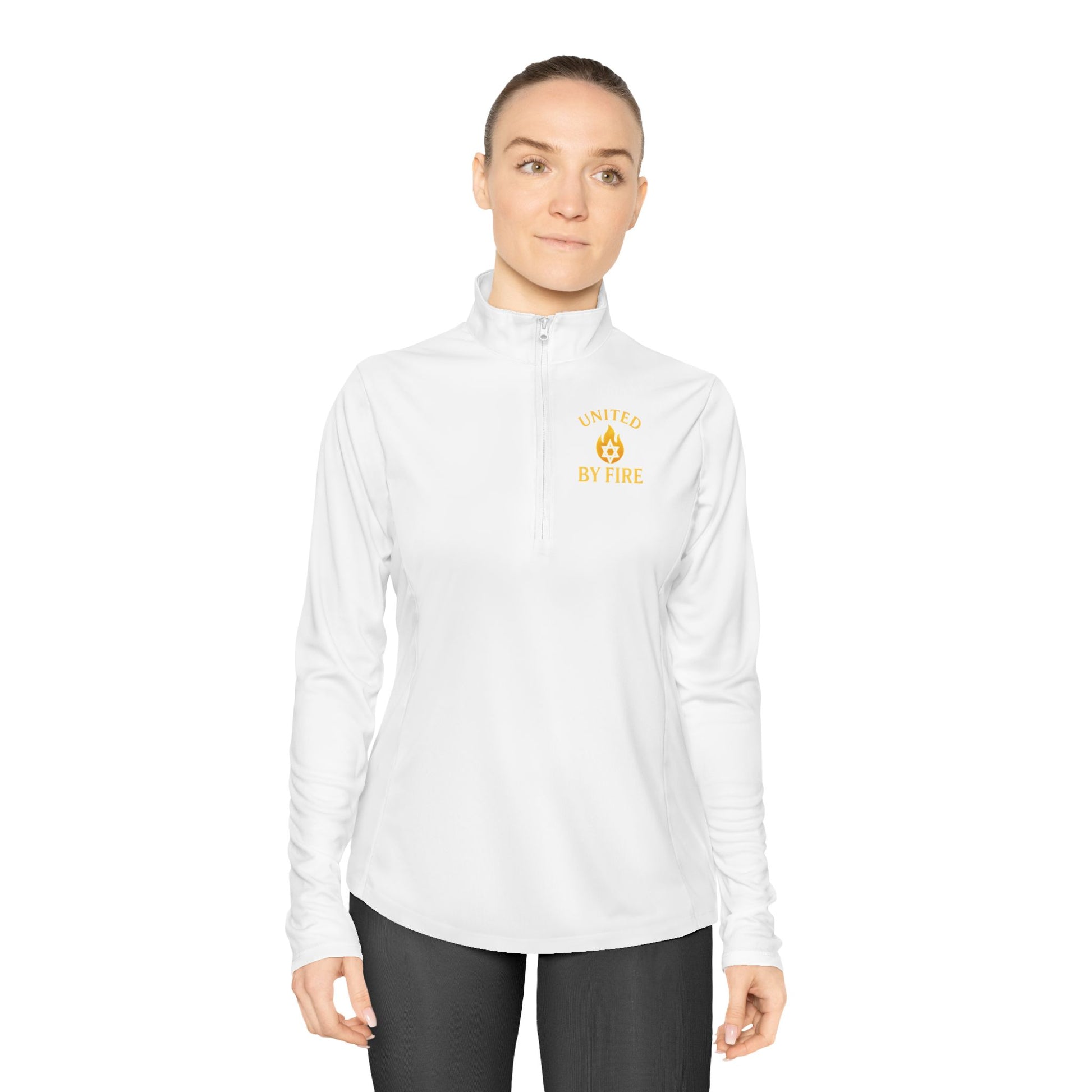 United by Fire Ladies Quarter - Zip Pullover - American Zionist