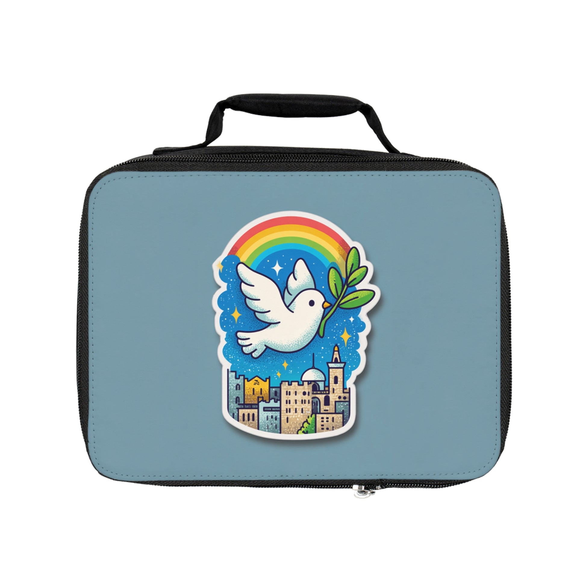 Rainbow Dove Of Jerusalem Lunch Bag - American Zionist