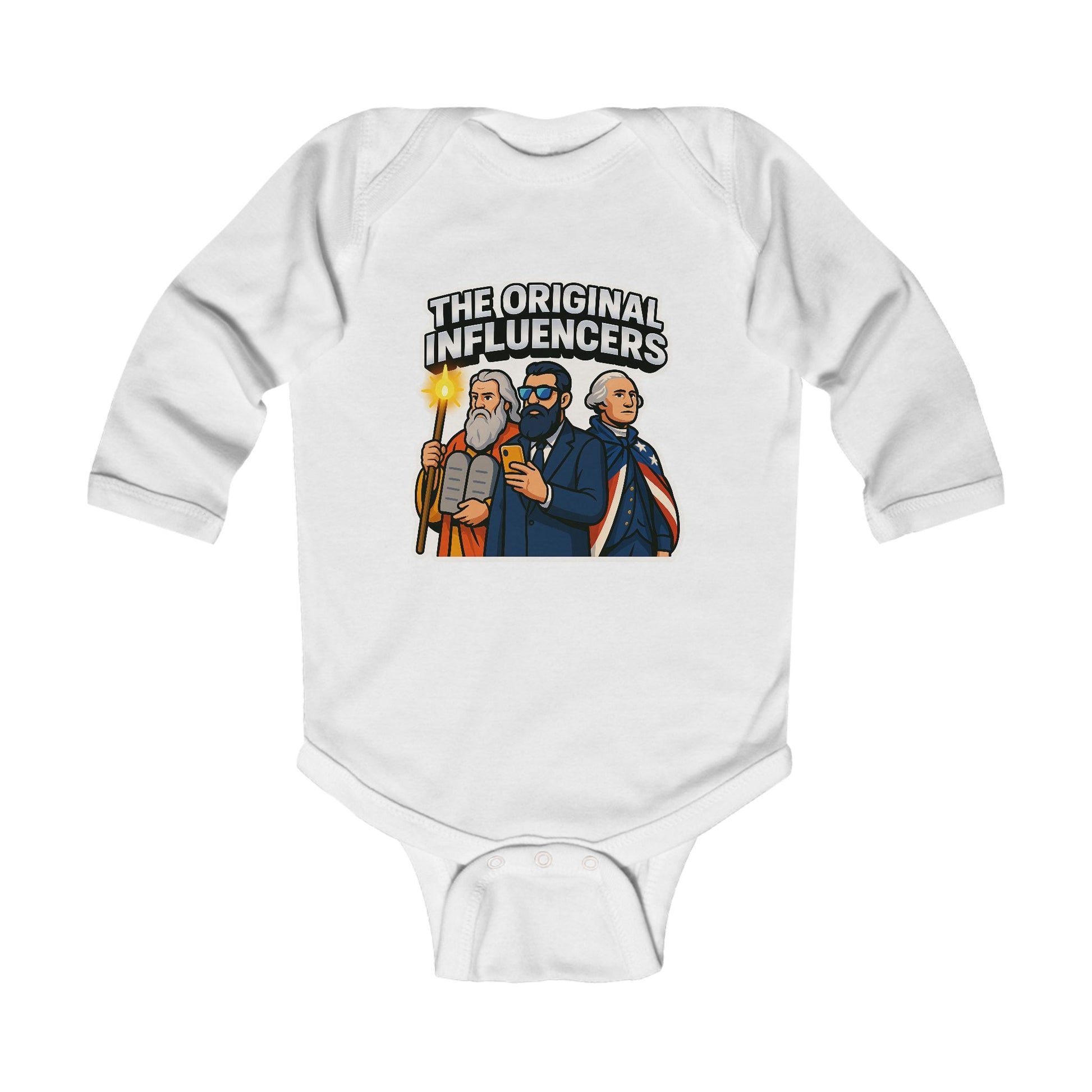 Original Influencers Infant Long Sleeve Bodysuit - American Zionist