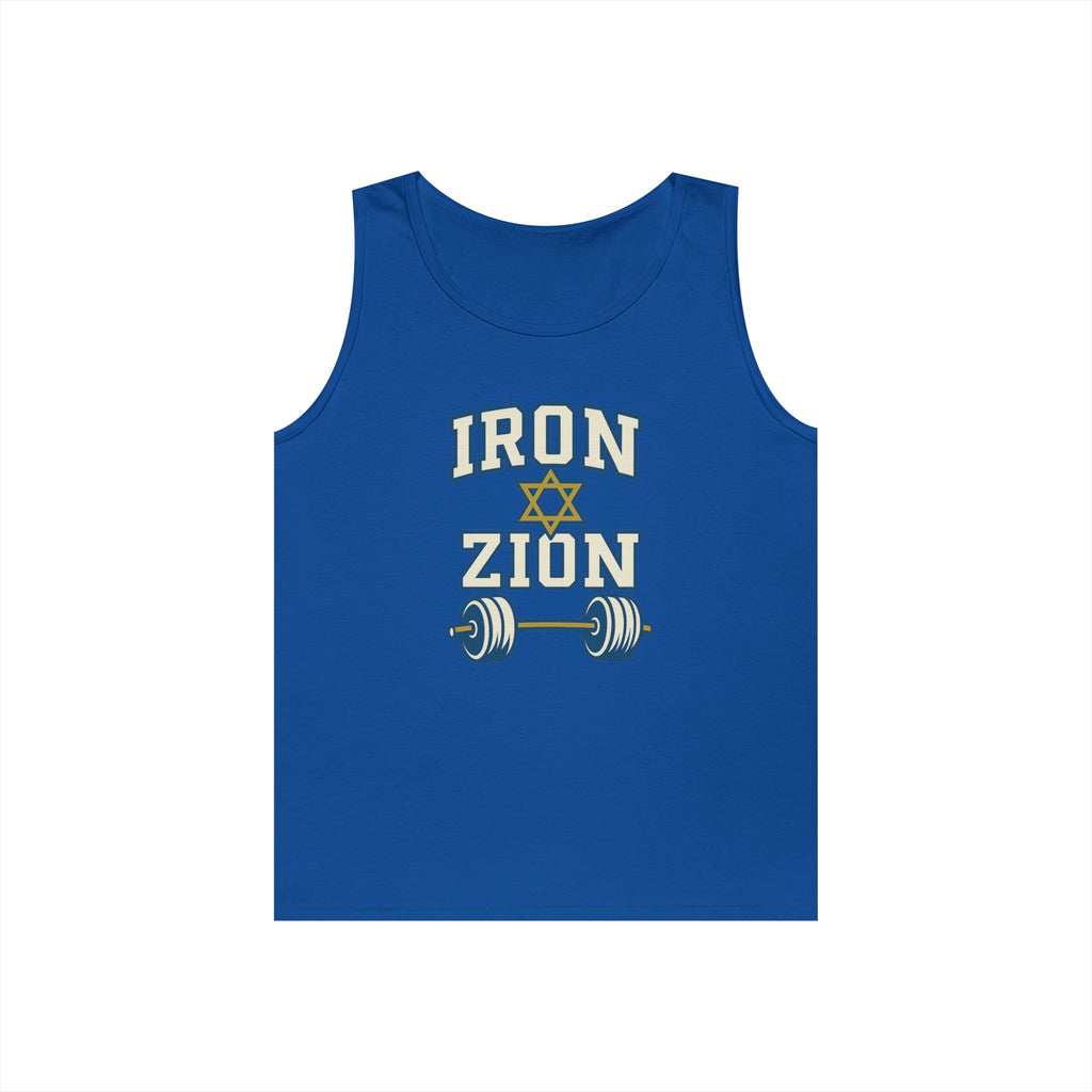 Iron Zion Unisex Heavy Cotton Tank Top - American Zionist