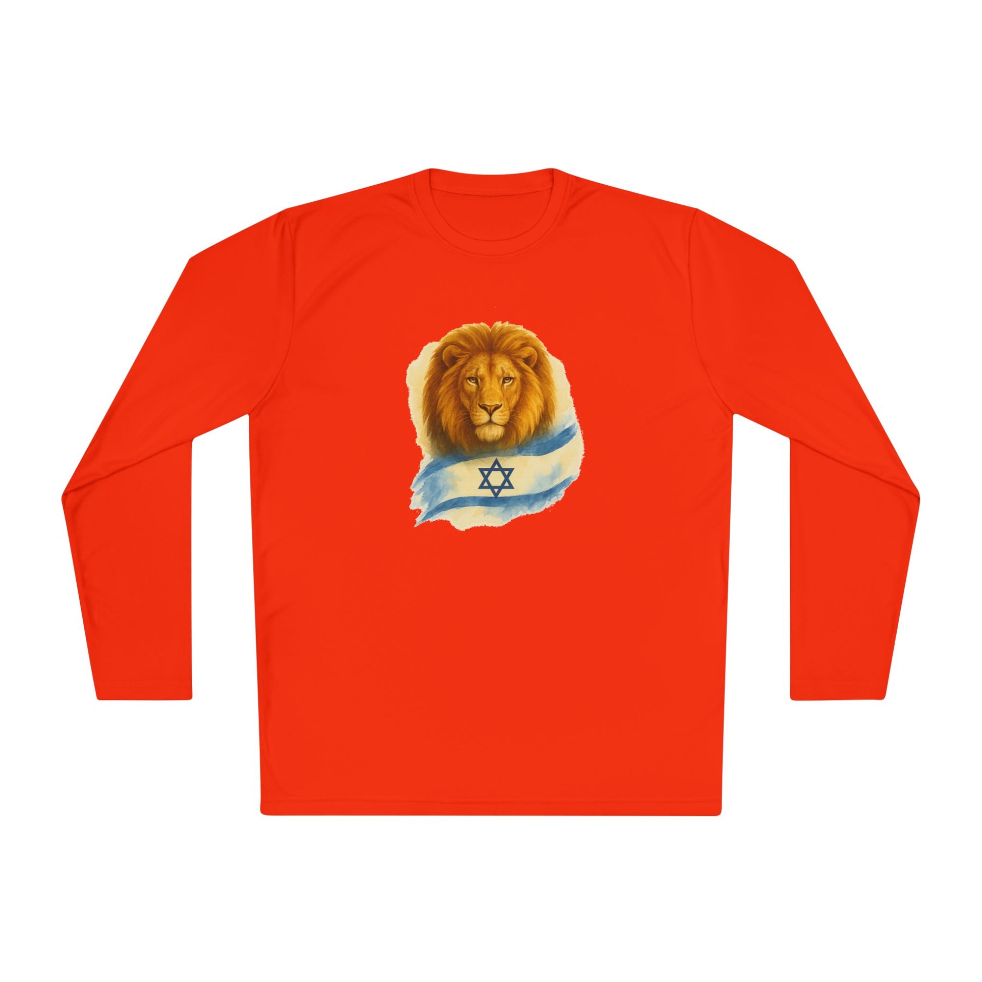 Lion Of Israel Unisex Lightweight Long Sleeve Tee - American Zionist