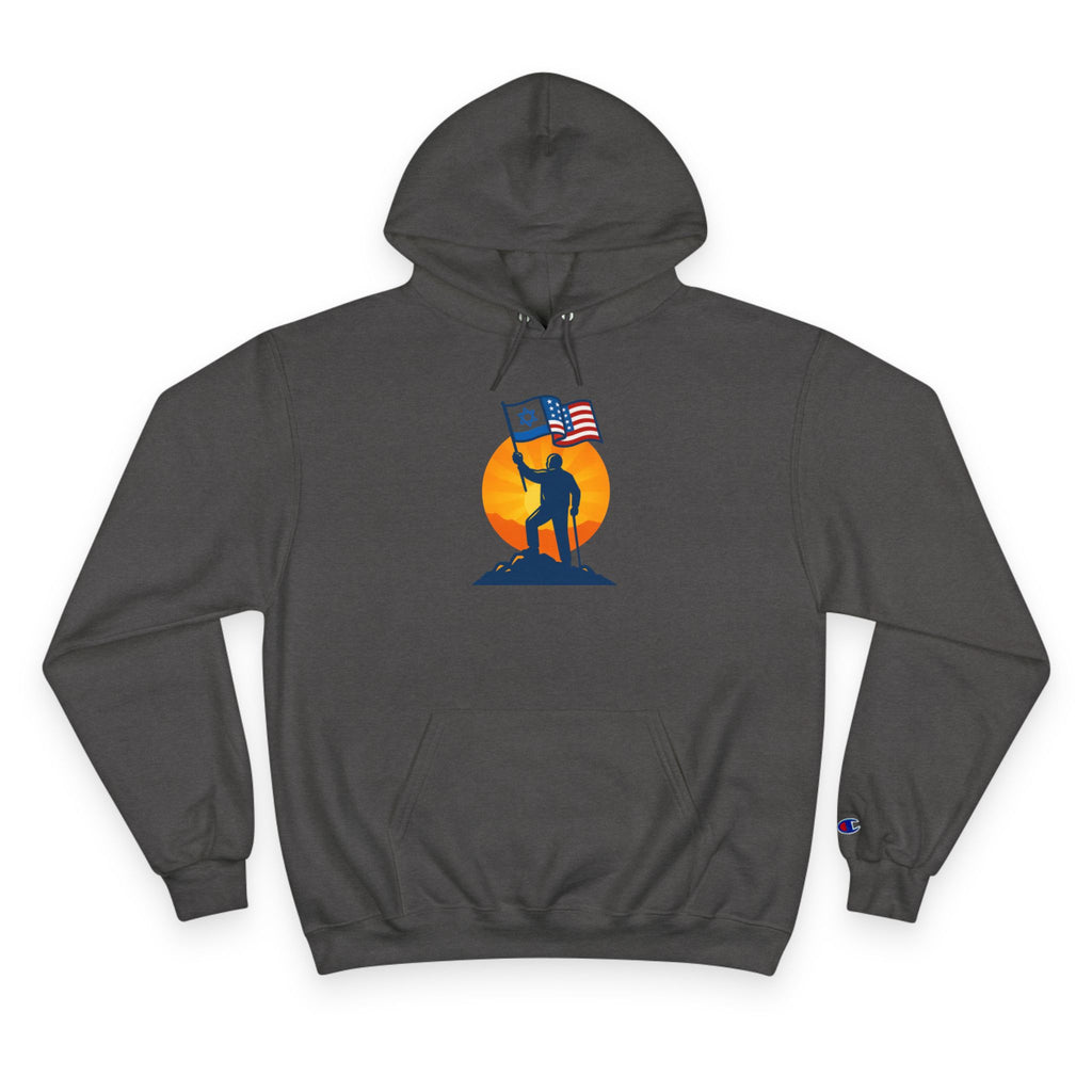 Grandpa Stands for Freedom Champion Hoodie - American Zionist