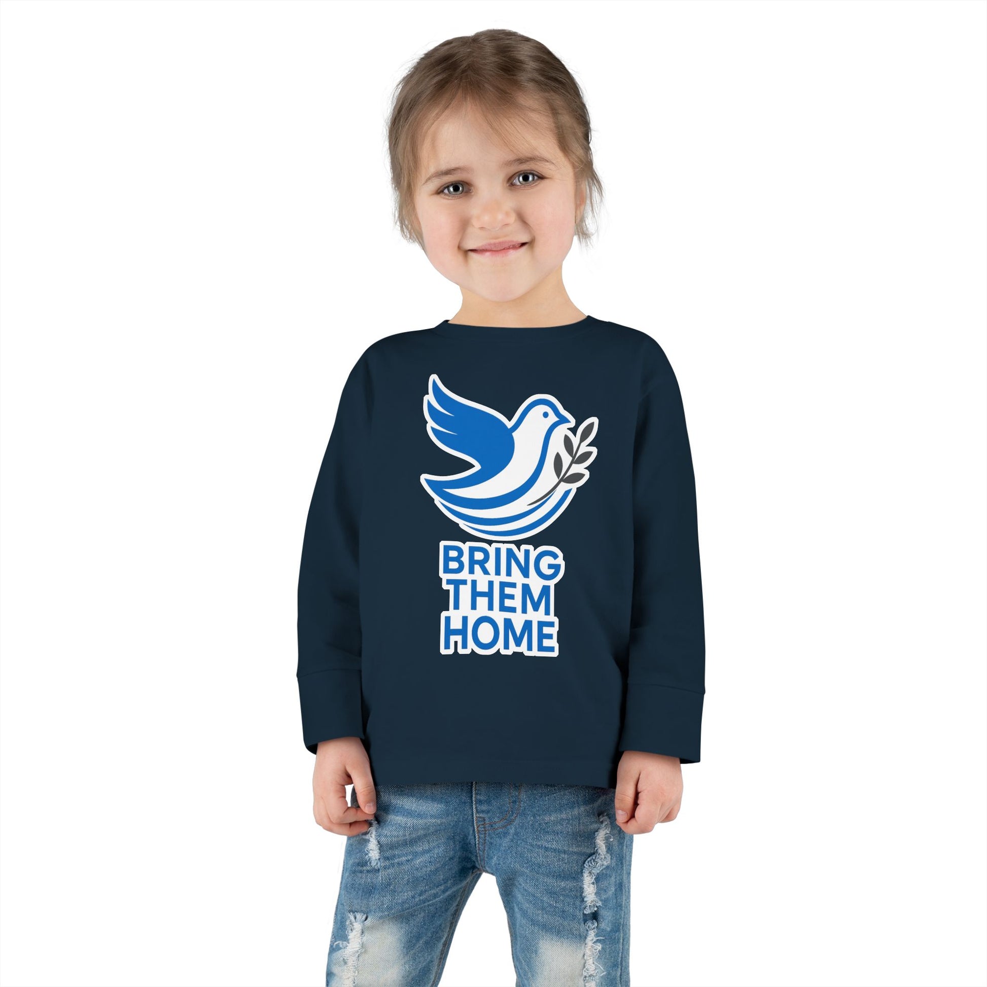 Dove Bring Them Home Toddler Long Sleeve Tee - American Zionist