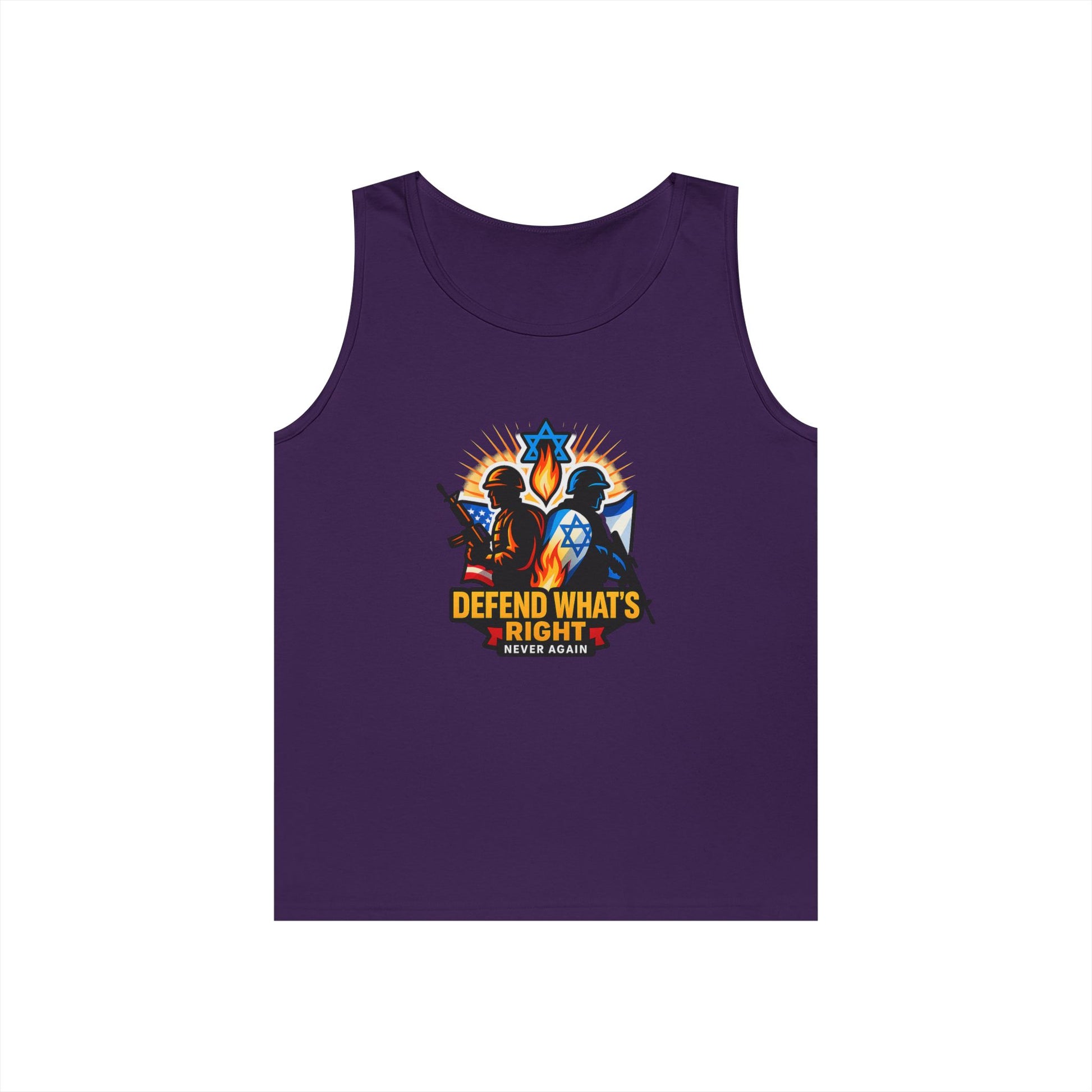 Defend Whats Right Unisex Heavy Cotton Tank Top - American Zionist