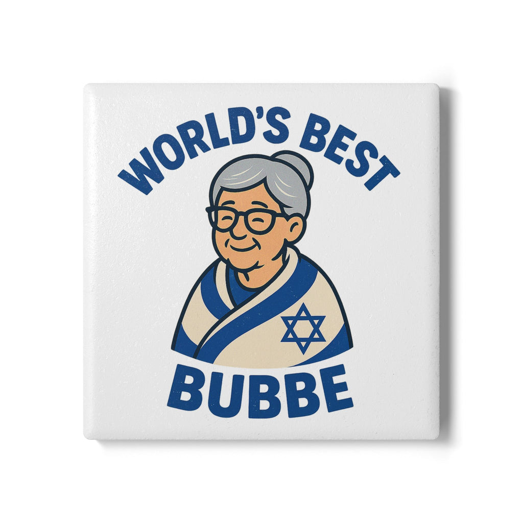 Best Bubbe Ceramic Coaster - American Zionist