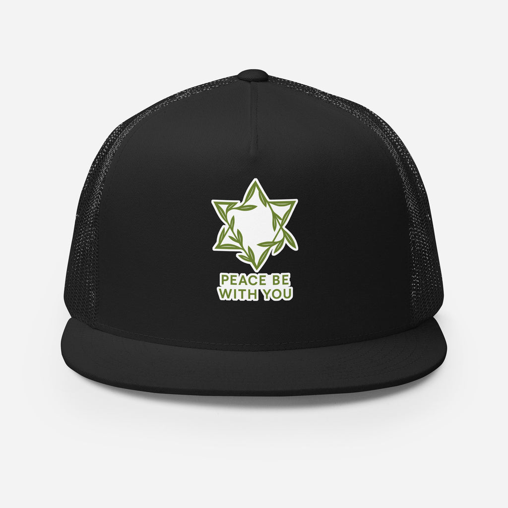 Peacewoven Star 5 Panel Trucker Cap - American Zionist