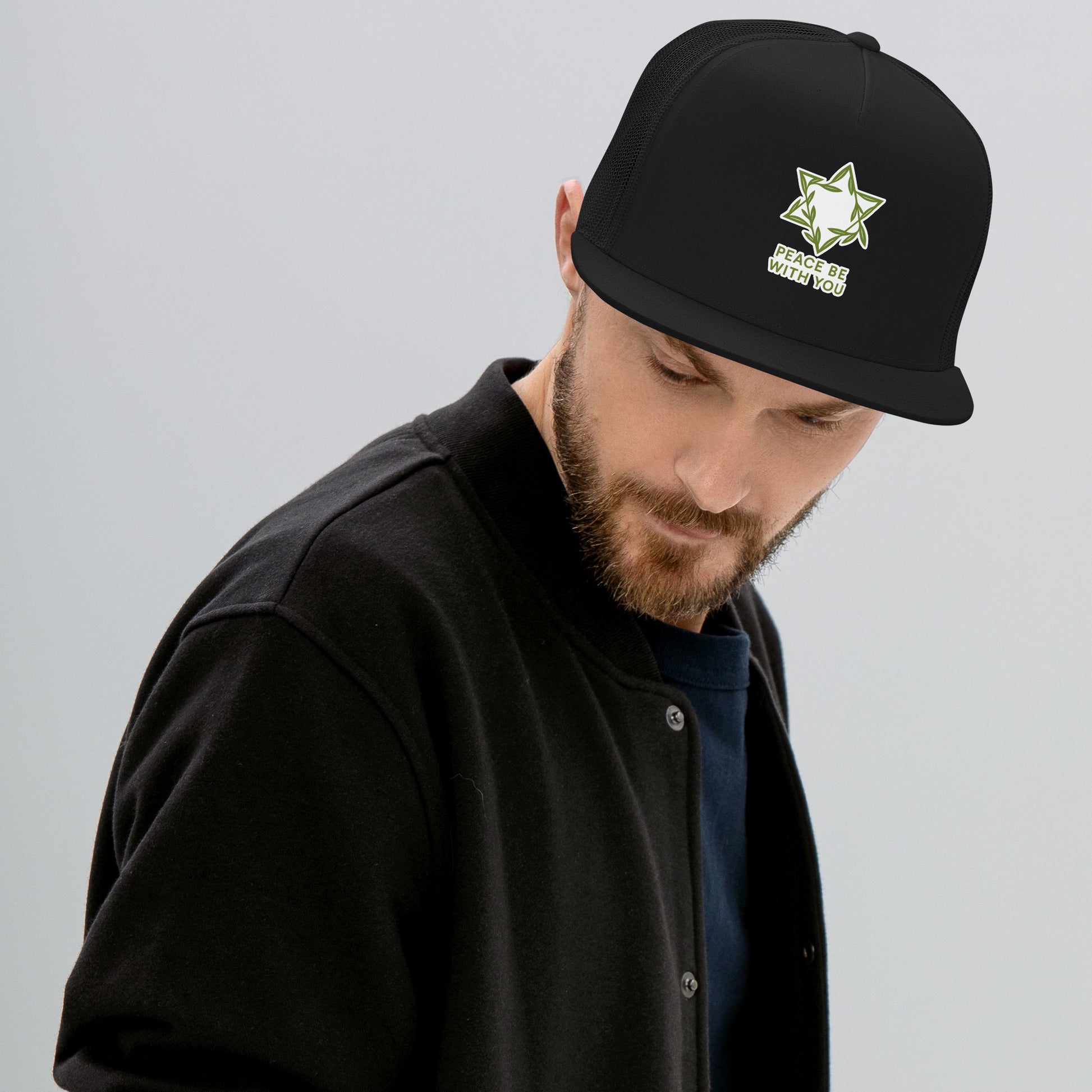 Peacewoven Star 5 Panel Trucker Cap - American Zionist