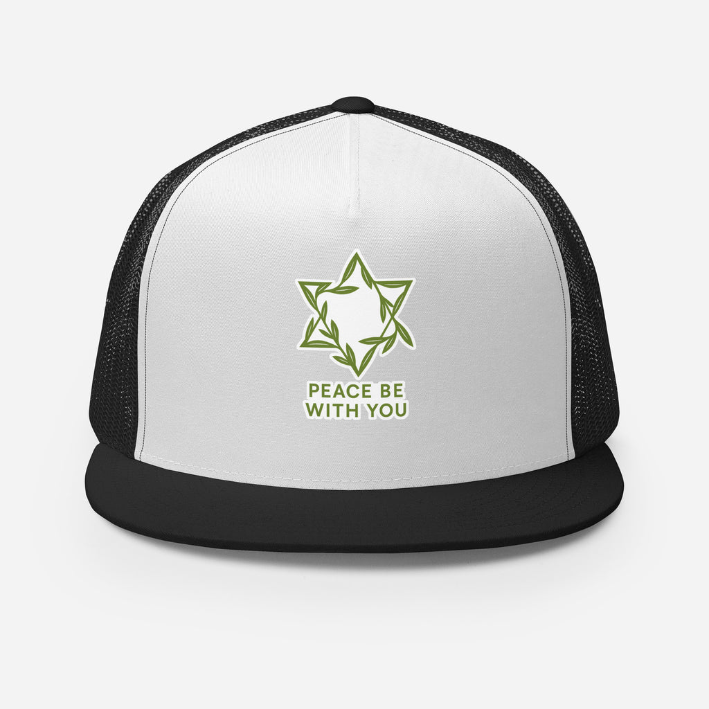 Peacewoven Star 5 Panel Trucker Cap - American Zionist