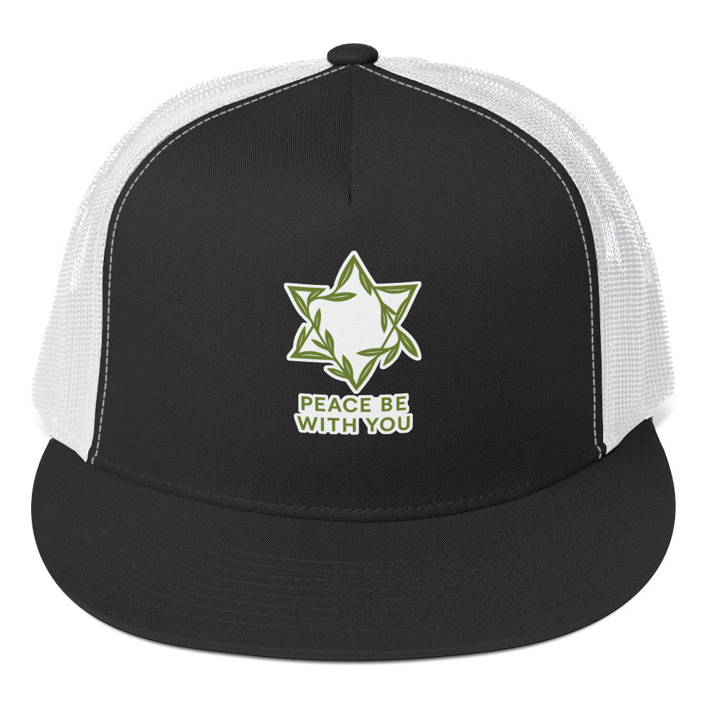Peacewoven Star 5 Panel Trucker Cap - American Zionist