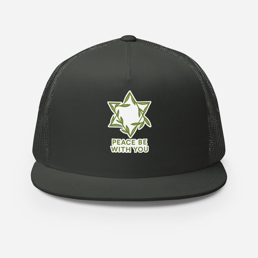 Peacewoven Star 5 Panel Trucker Cap - American Zionist