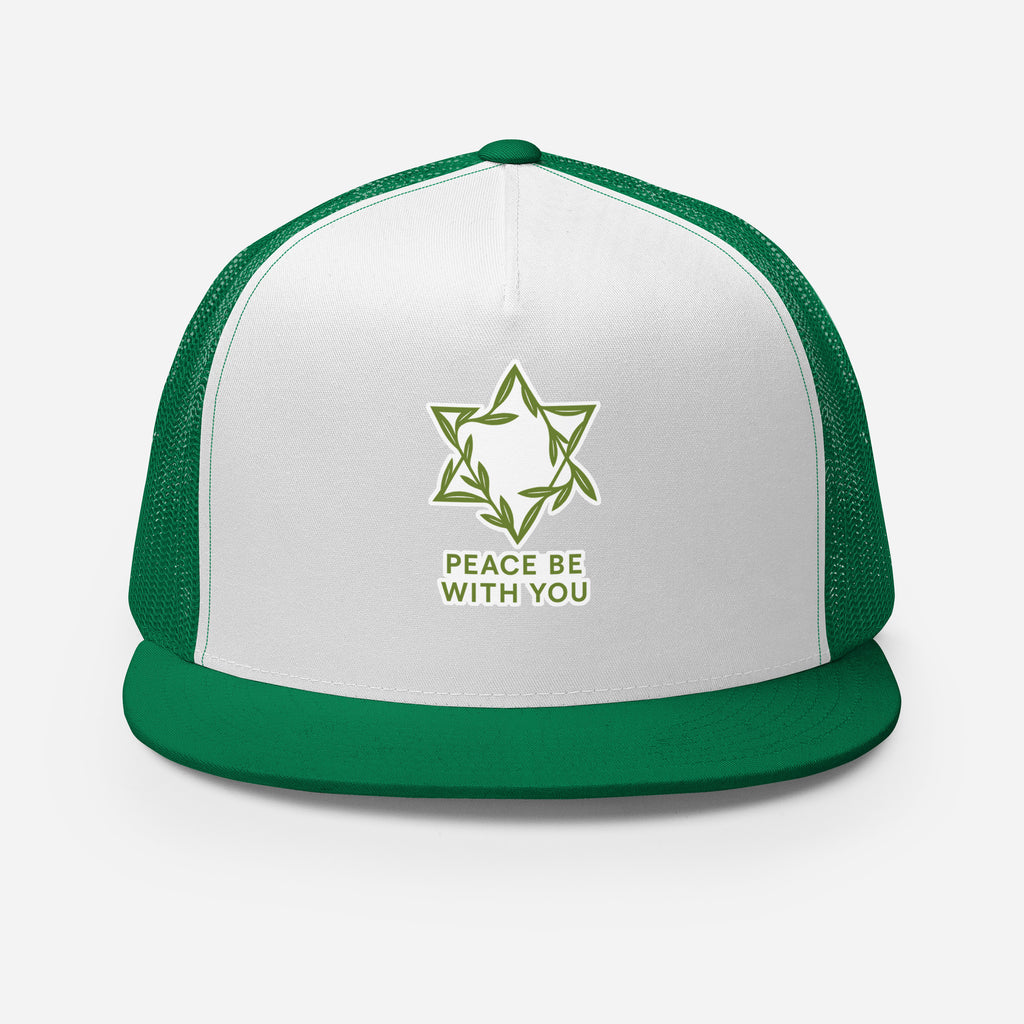 Peacewoven Star 5 Panel Trucker Cap - American Zionist