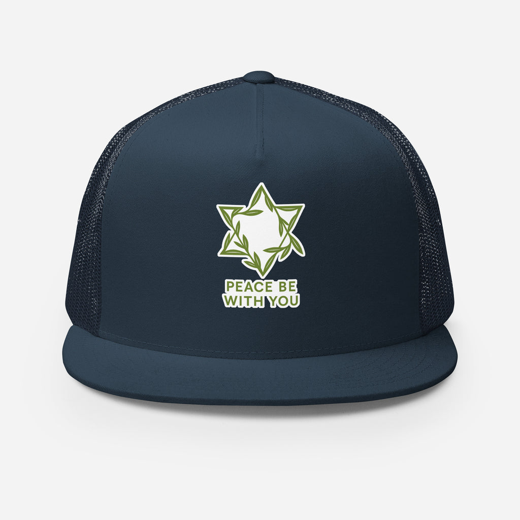 Peacewoven Star 5 Panel Trucker Cap - American Zionist