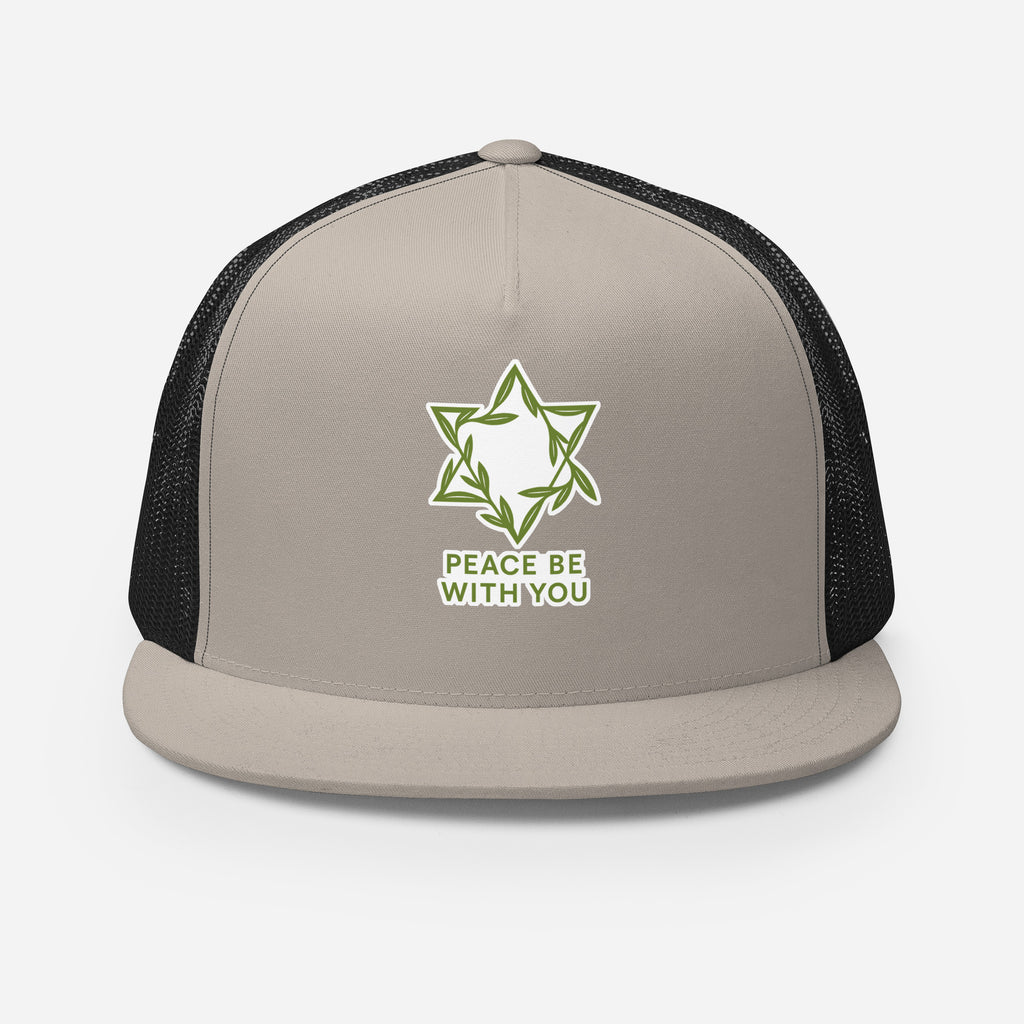 Peacewoven Star 5 Panel Trucker Cap - American Zionist