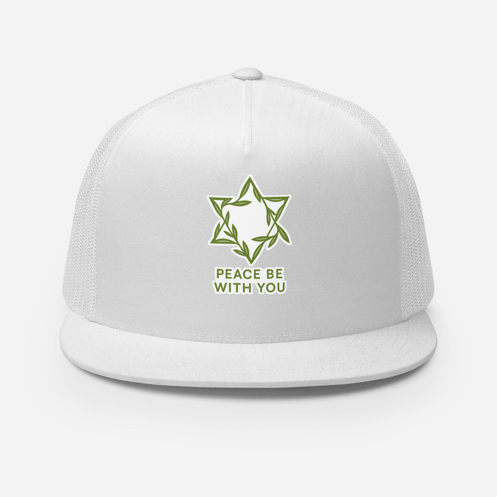 Peacewoven Star 5 Panel Trucker Cap - American Zionist