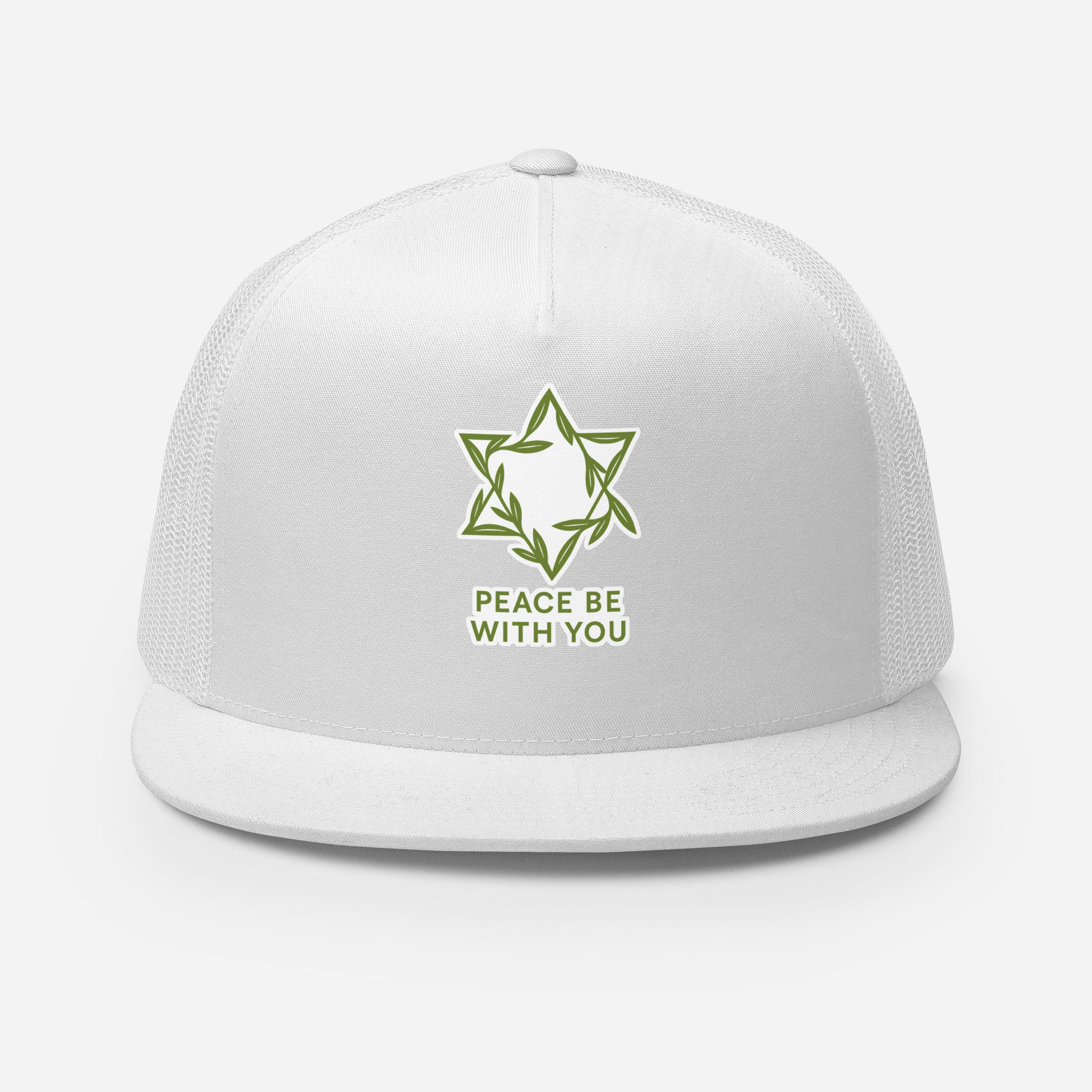 Peacewoven Star 5 Panel Trucker Cap - American Zionist